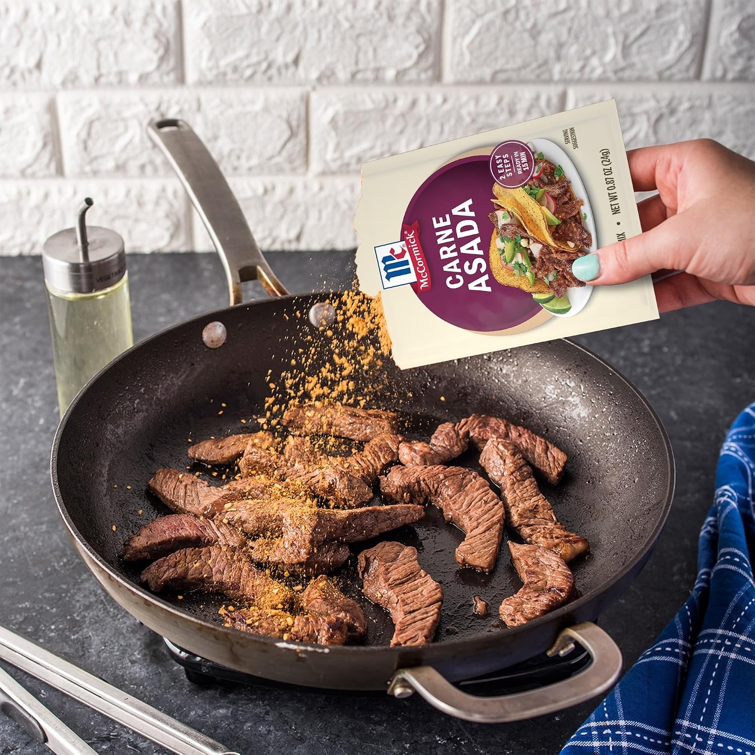 image:imageMcCormick Street Taco Carne Asada Seasoning Mix 087 oz Pack of 12087 Ounce Pack of 1
