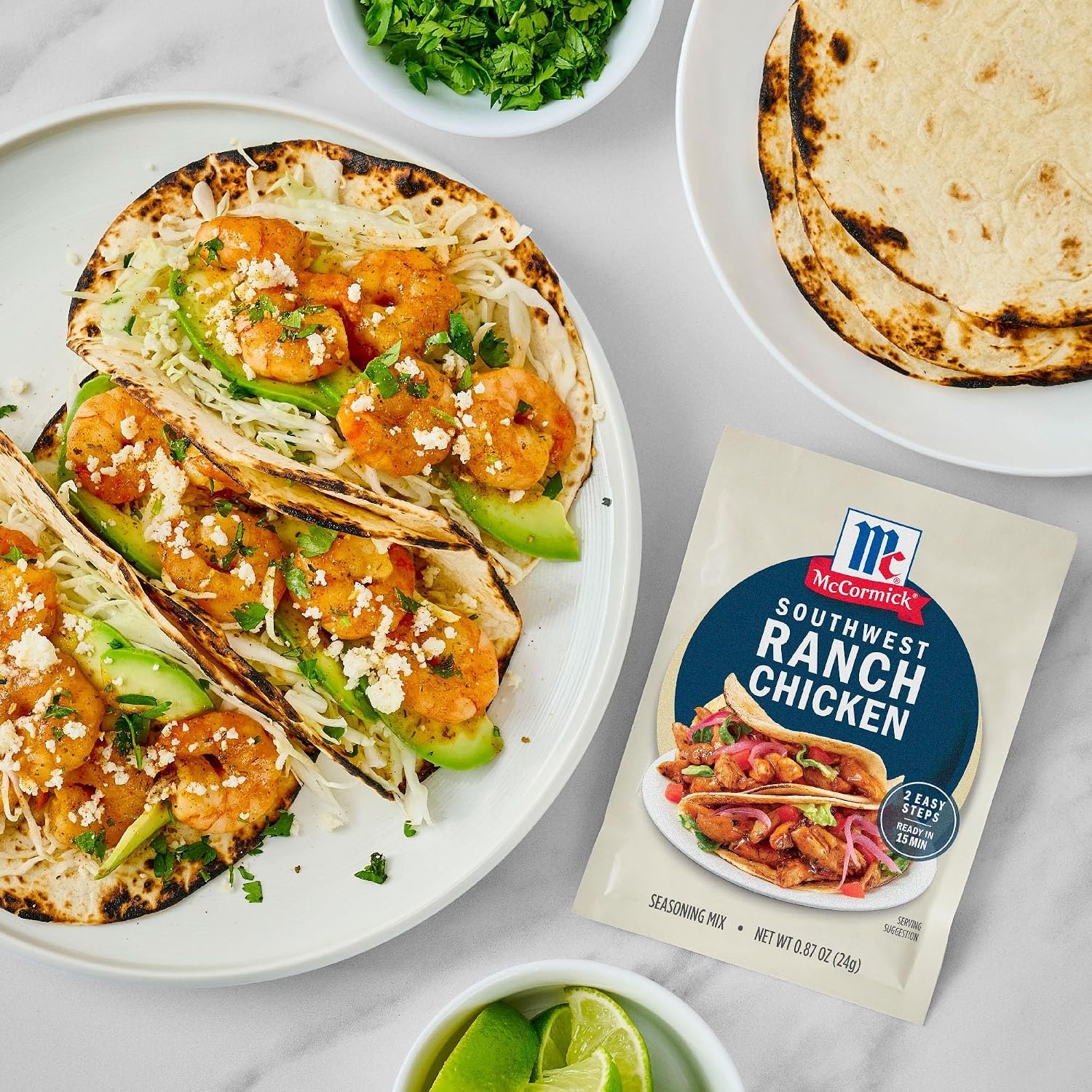image:imageMcCormick Street Taco Southwest Ranch Chicken Seasoning Mix 087 oz Pack of 12087 Ounce Pack of 1