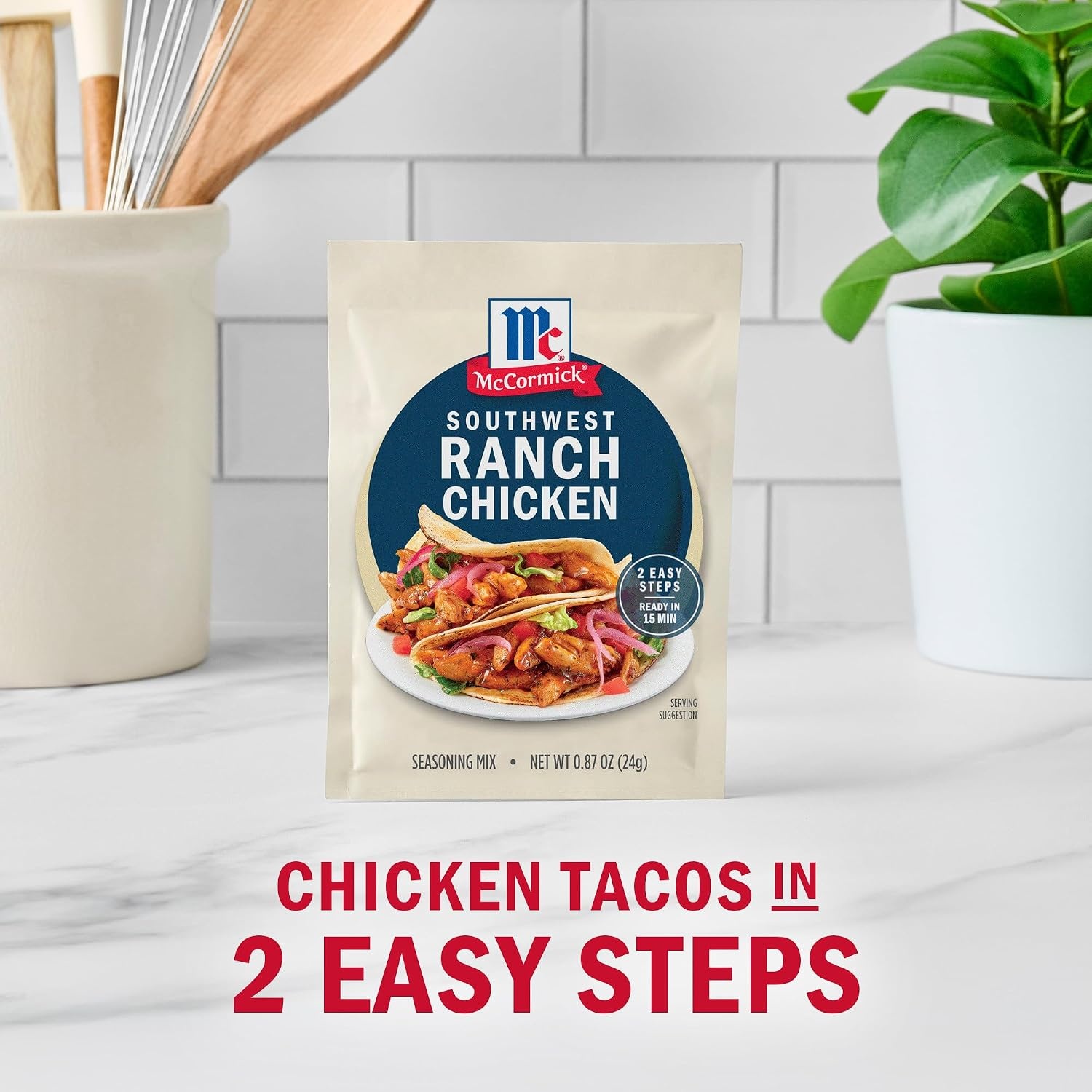 image:imageMcCormick Street Taco Southwest Ranch Chicken Seasoning Mix 087 oz Pack of 12087 Ounce Pack of 1