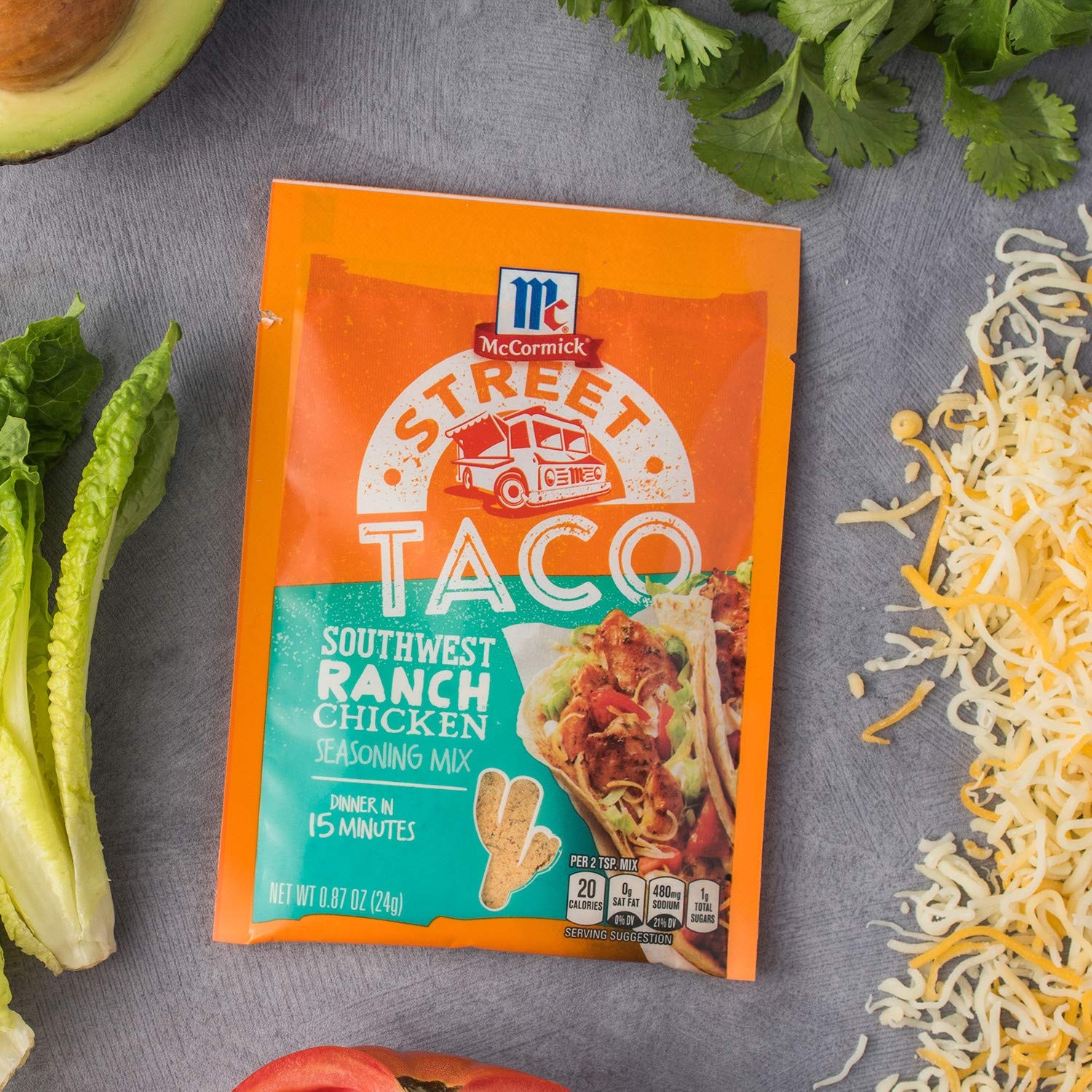 image:imageMcCormick Street Taco Southwest Ranch Chicken Seasoning Mix 087 oz Pack of 12087 Ounce Pack of 12