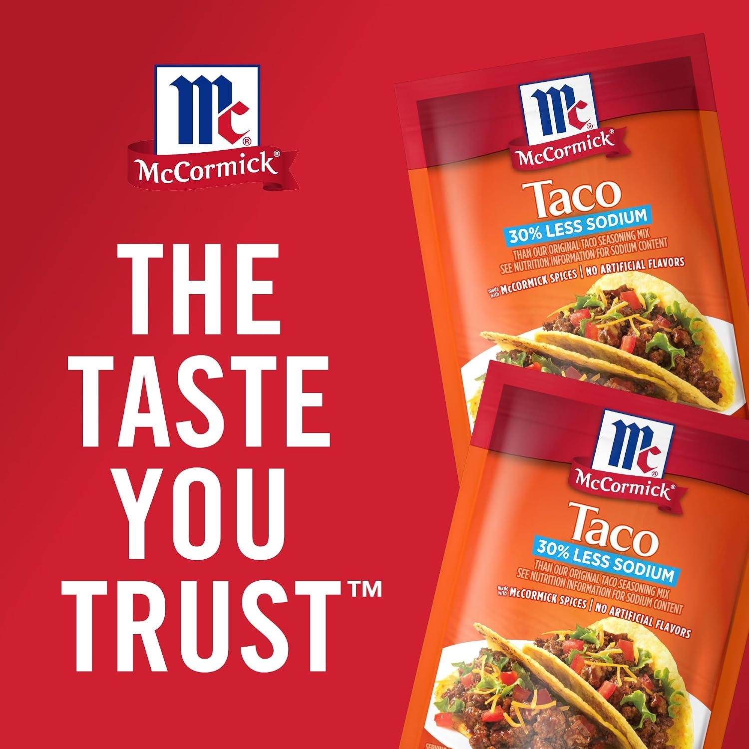 image:imageMcCormick Taco Seasoning Mix 30 Less Sodium No MSG Added No Artificial Flavors For Tacos Nachos Fajitas and More 1 oz