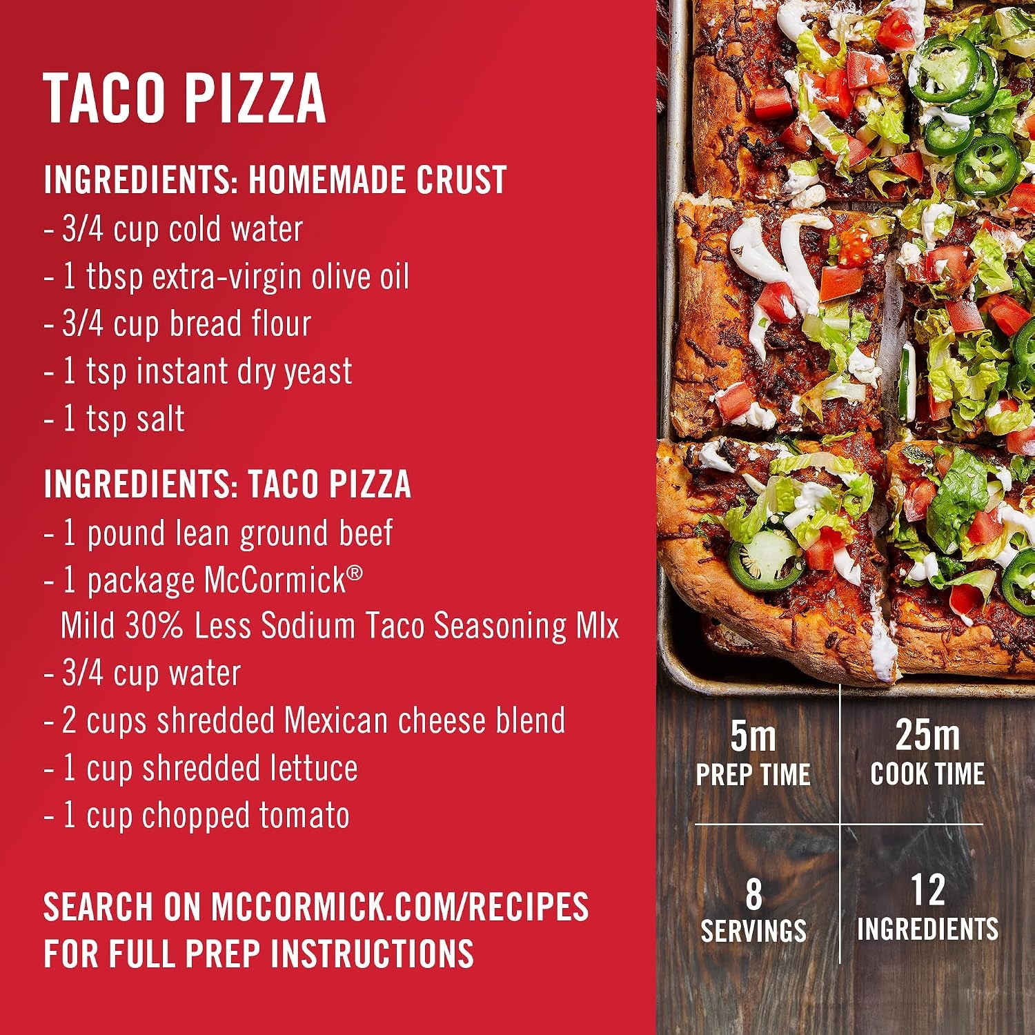 image:imageMcCormick Taco Seasoning Mix Mild 30 Less Sodium No MSG Added No Artificial Flavors For Tacos Nachos Fajitas and More 1 oz1 Ounce Pack of 1