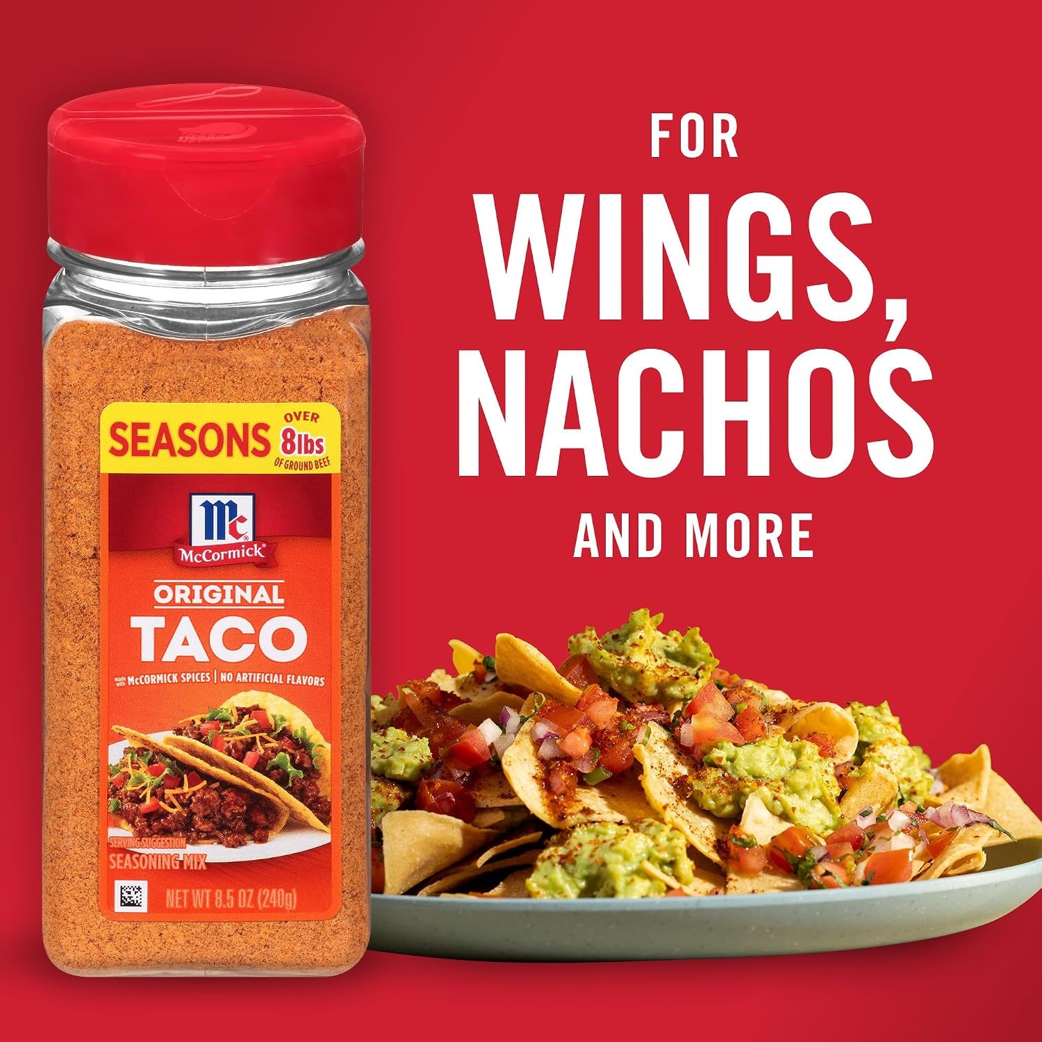 image:imageMcCormick Taco Seasoning Mix Original No Artificial Flavors No MSG Added Mild Heat and Classic Flavor the Whole Family Will Love 85 oz