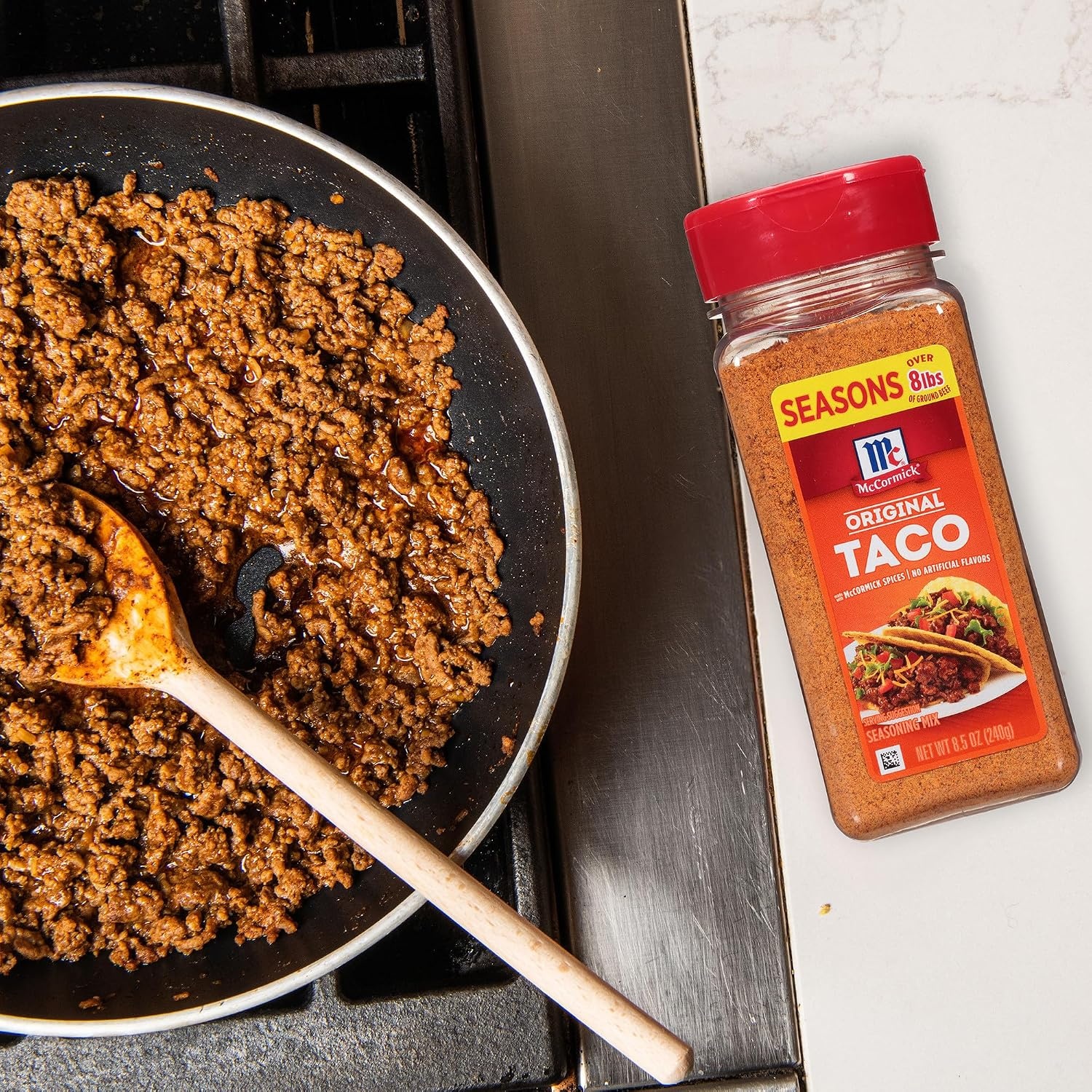 image:imageMcCormick Taco Seasoning Mix Original No Artificial Flavors No MSG Added Mild Heat and Classic Flavor the Whole Family Will Love 85 oz