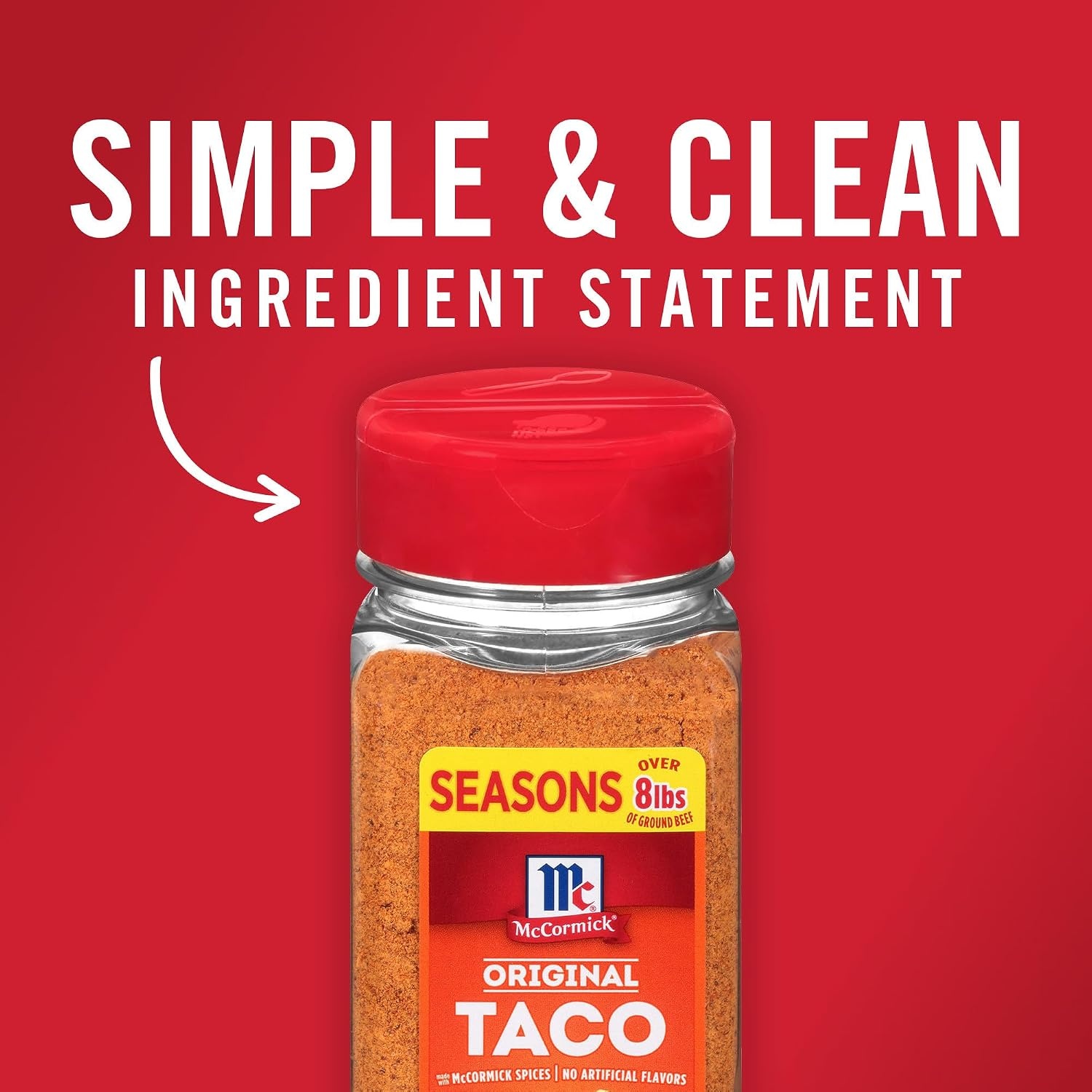 image:imageMcCormick Taco Seasoning Mix Original No Artificial Flavors No MSG Added Mild Heat and Classic Flavor the Whole Family Will Love 85 oz