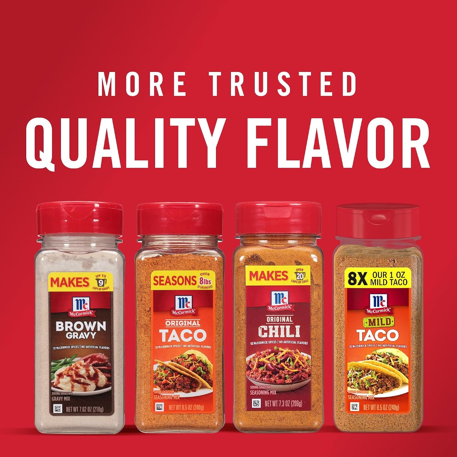 image:imageMcCormick Taco Seasoning Mix Original No Artificial Flavors No MSG Added Mild Heat and Classic Flavor the Whole Family Will Love 85 oz
