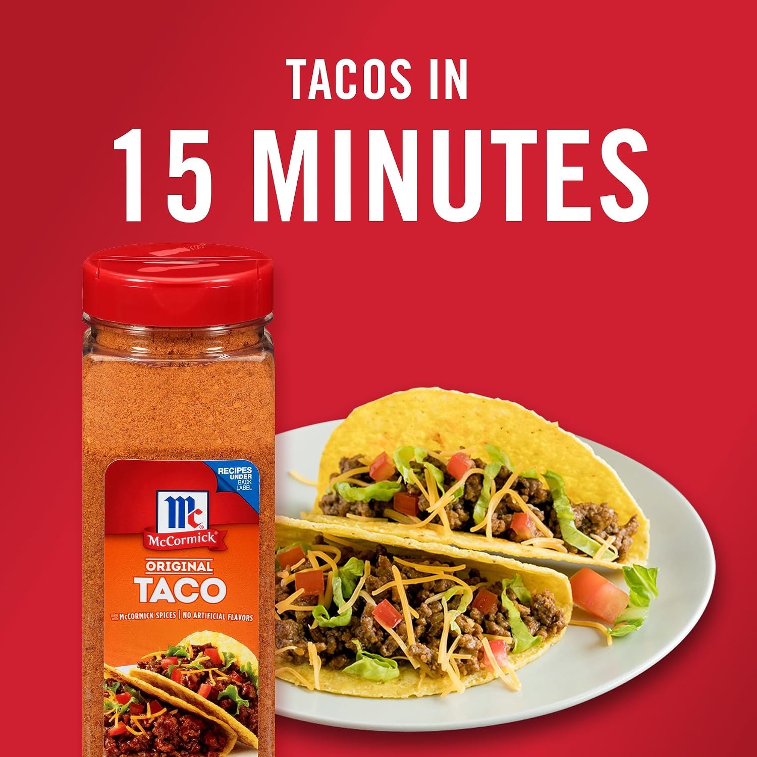 image:imageMcCormick Taco Seasoning Mix Original No MSG Added No Dairy Ingredients No Artificial Flavors For Tacos Nachos Fajitas and More 24 oz24 Ounce Pack of 1