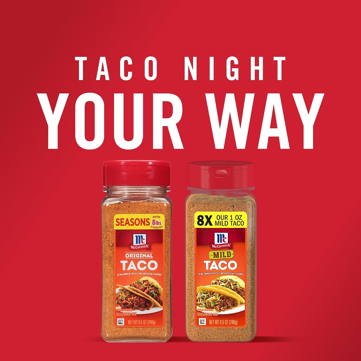 image:imageMcCormick Taco Seasoning Mix Original No MSG Added No Dairy Ingredients No Artificial Flavors For Tacos Nachos Fajitas and More 24 oz24 Ounce Pack of 1