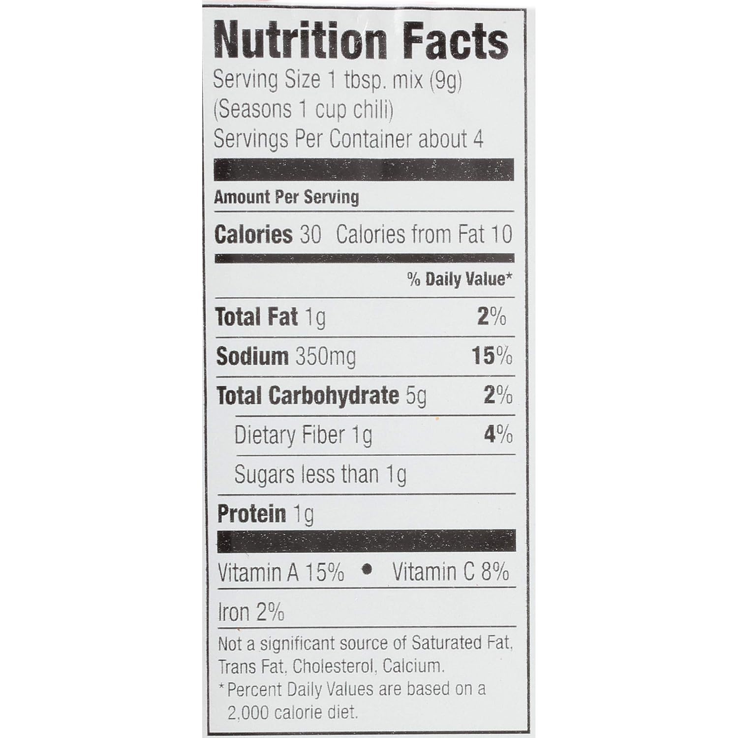image:imageMcCormick TexMex Chili Seasoning Mix 125 oz125 Ounce Pack of 1