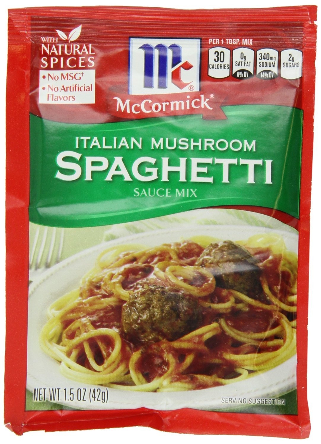 image:imageMcCormick Thick amp Zesty Spaghetti Sauce Mix 137 ozMushroom