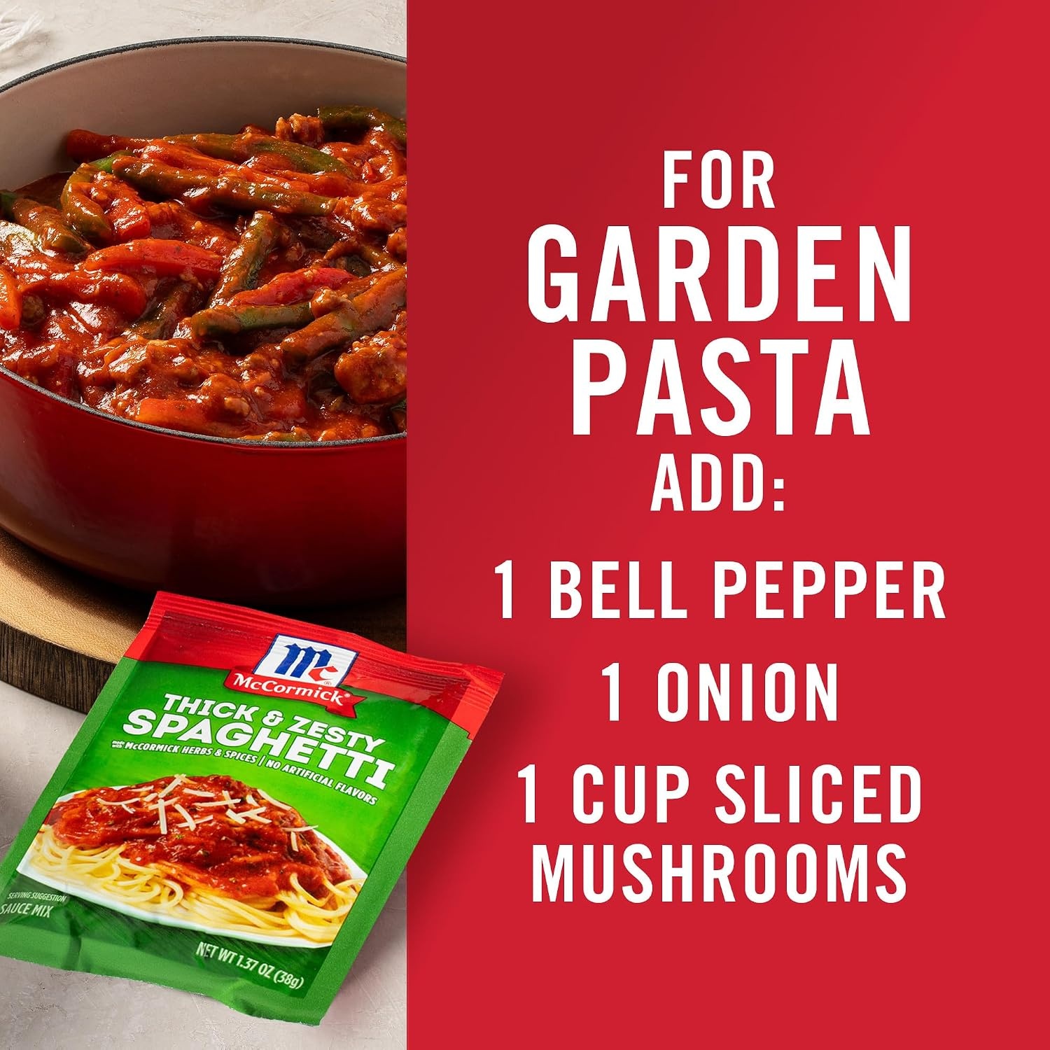 image:imageMcCormick Thick amp Zesty Spaghetti Sauce Mix 137 ozThick Zesty Spaghetti