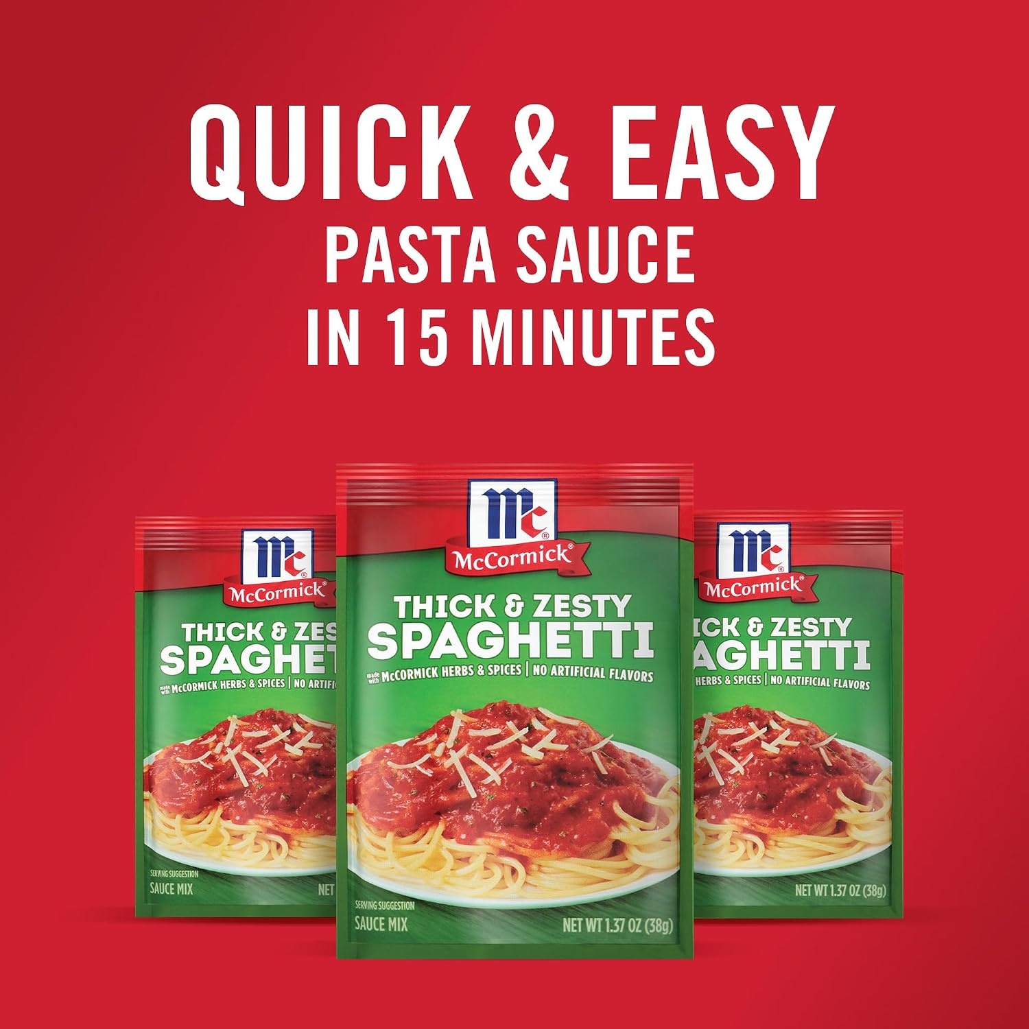 image:imageMcCormick Thick amp Zesty Spaghetti Sauce Mix 137 ozThick Zesty Spaghetti