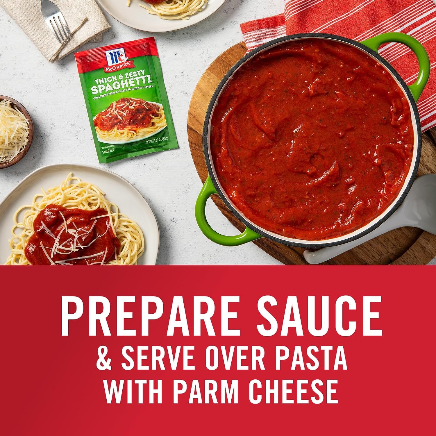image:imageMcCormick Thick amp Zesty Spaghetti Sauce Mix 137 ozThick Zesty Spaghetti