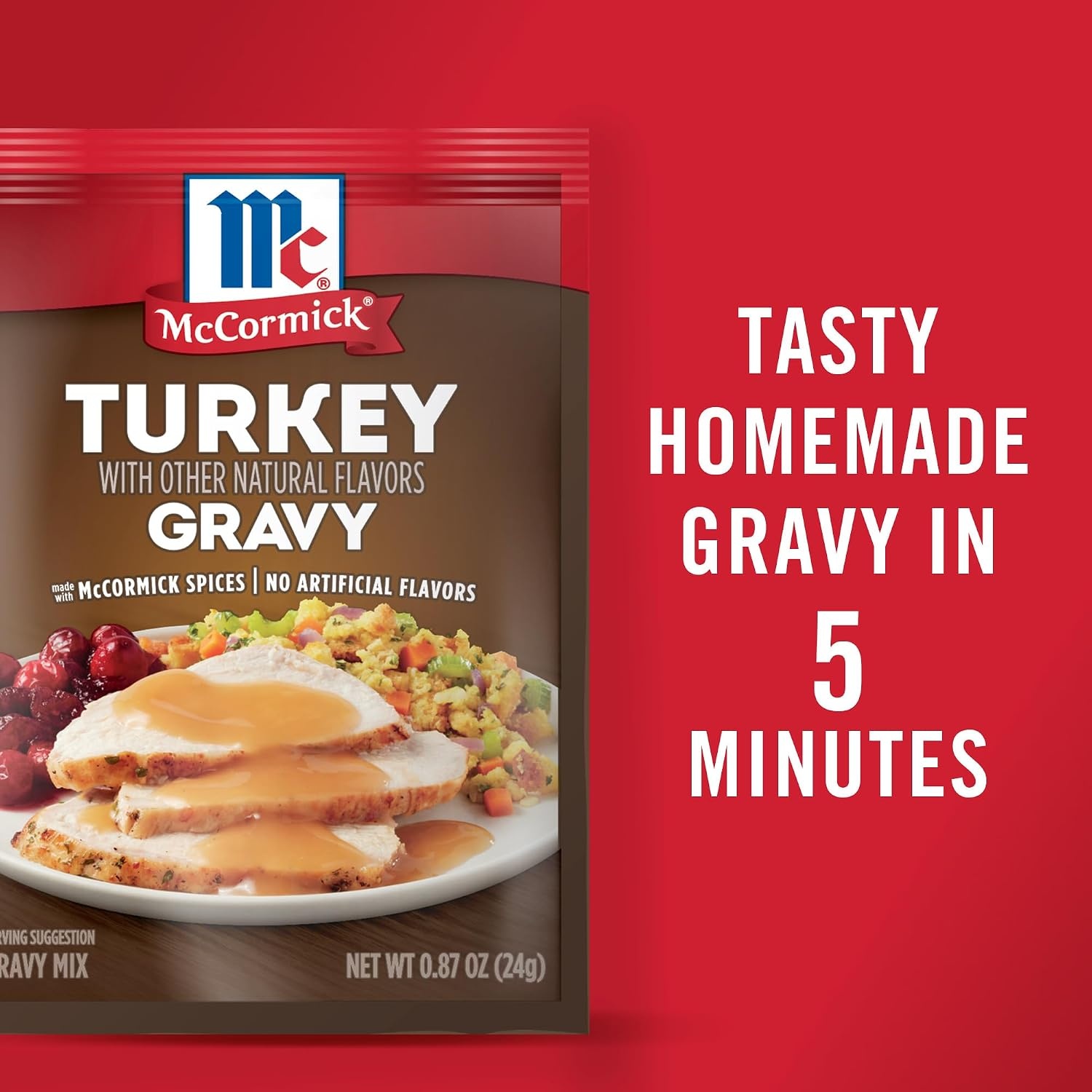 image:imageMcCormick Turkey Gravy Mix 087 oz Pack of 24087 Ounce Pack of 1