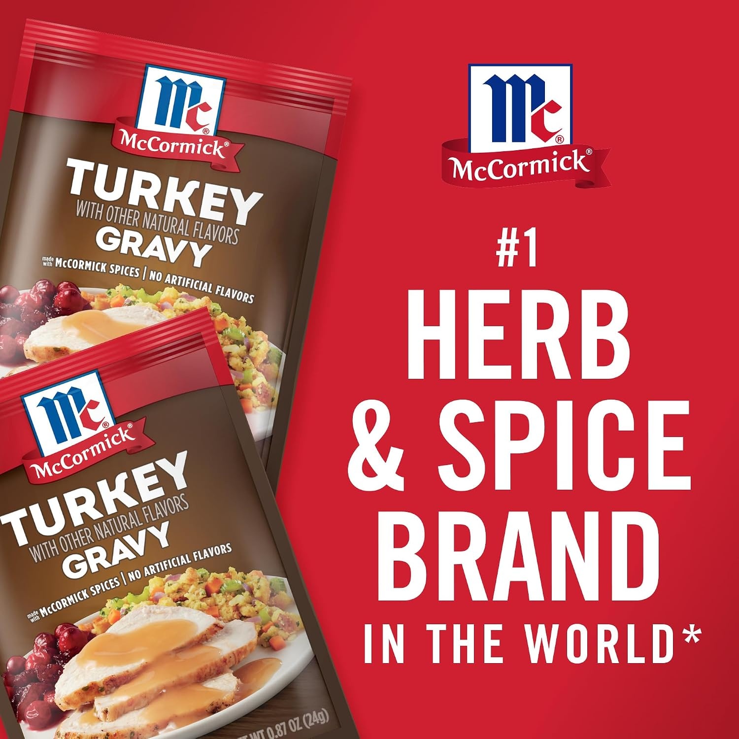 image:imageMcCormick Turkey Gravy Mix 087 oz Pack of 24087 Ounce Pack of 24