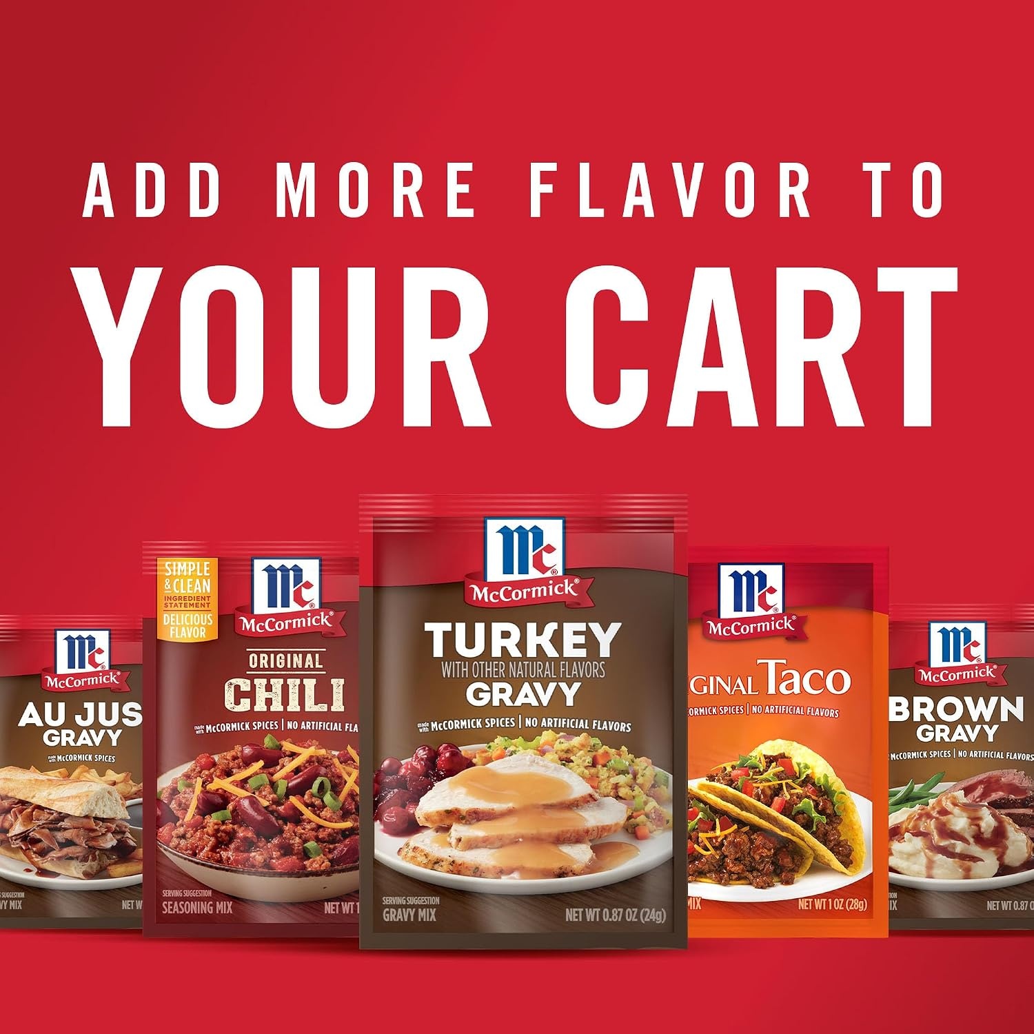 image:imageMcCormick Turkey Gravy Mix 087 oz Pack of 24087 Ounce Pack of 24