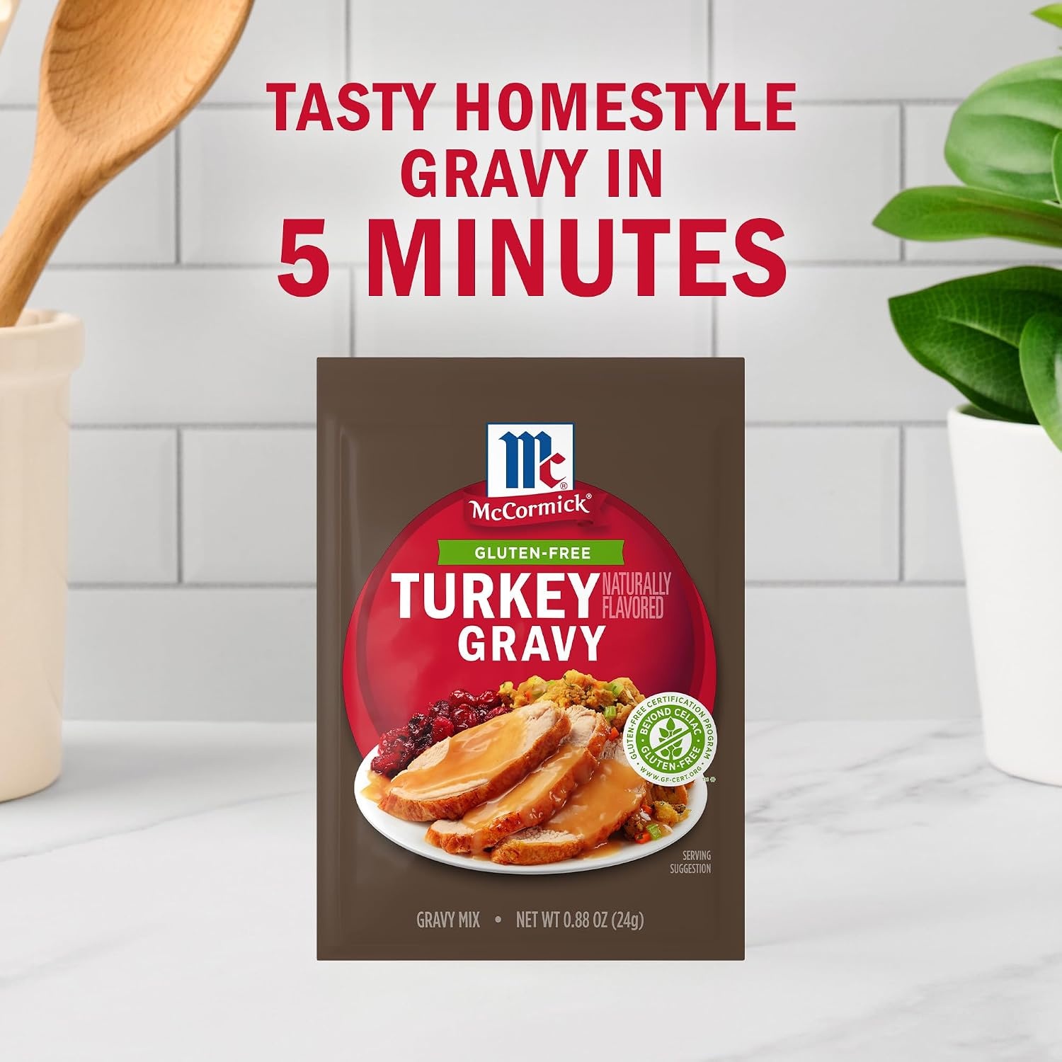 image:imageMcCormick Turkey Gravy Mix Gluten Free 088 oz Pack of 12Turkey