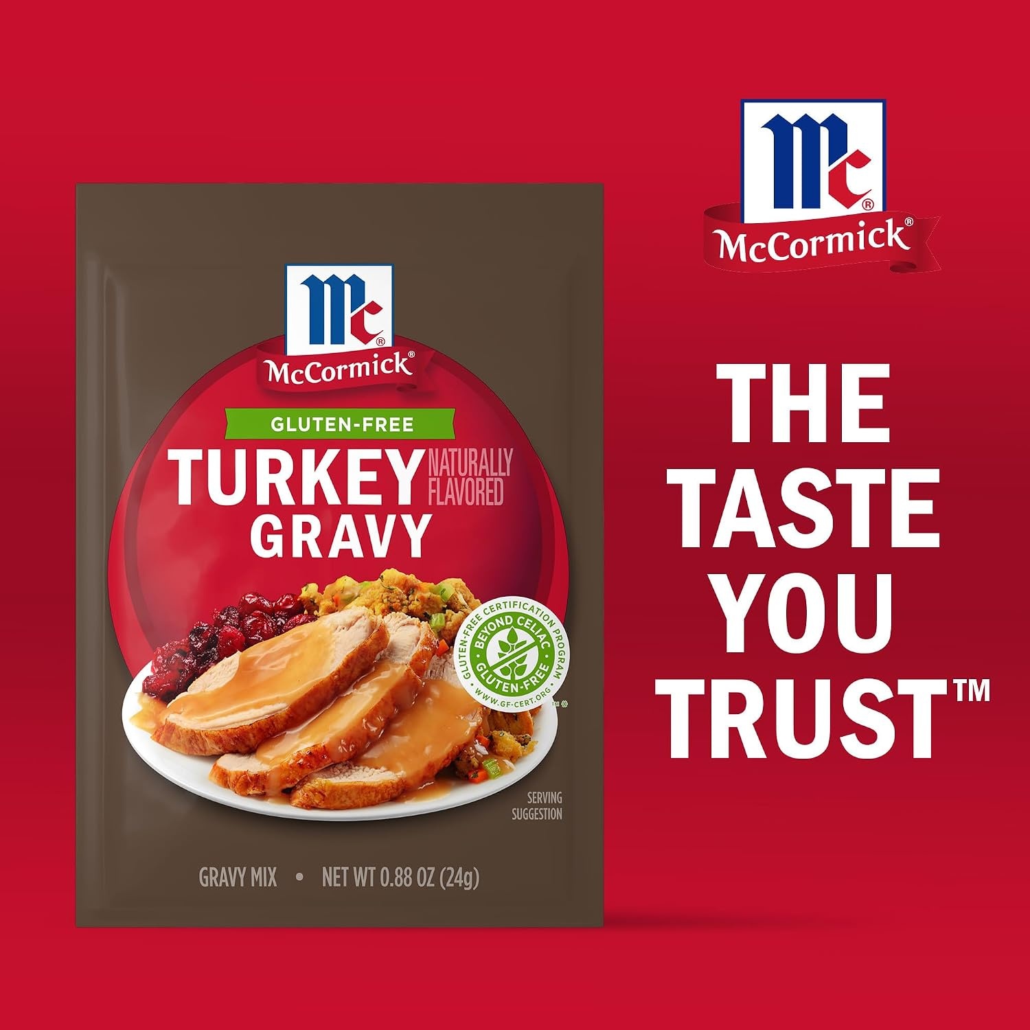 image:imageMcCormick Turkey Gravy Mix Gluten Free 088 oz Pack of 12Turkey