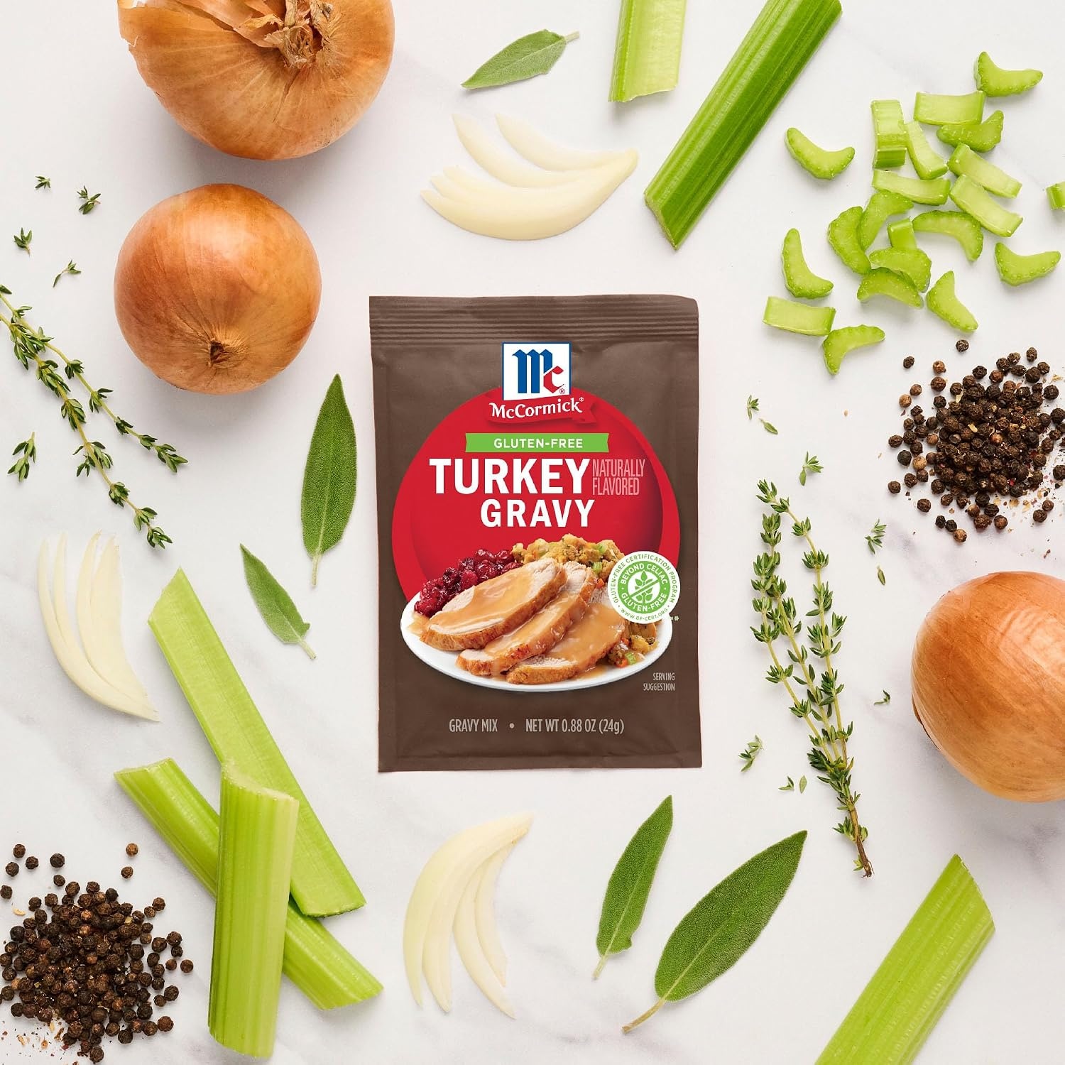 image:imageMcCormick Turkey Gravy Mix Gluten Free 088 oz Pack of 12Turkey
