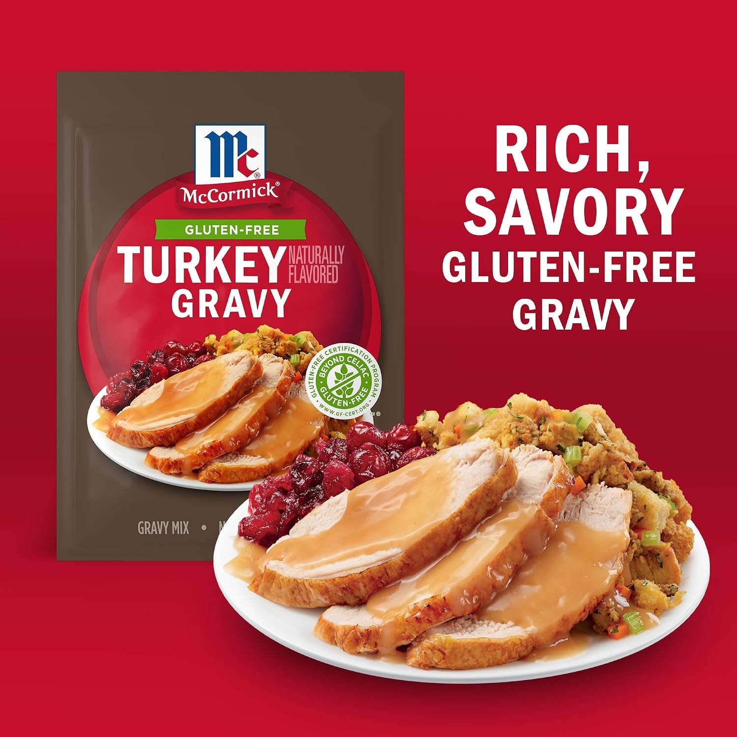 image:imageMcCormick Turkey Gravy Mix Gluten Free 088 oz Pack of 12Turkey