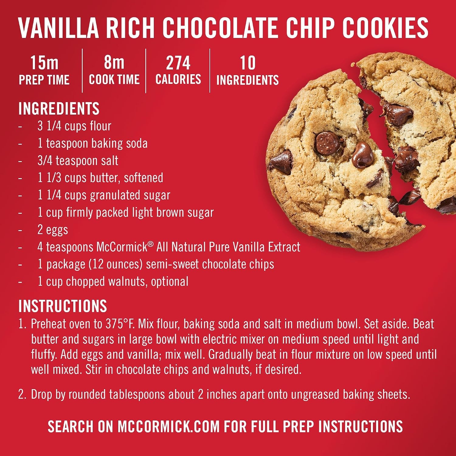 image:imageMcCormick Vanilla Extract Pure No Corn Syrup Gluten Free Kosher Rich Sweet Flavor and Aroma for Baking and Savory Dishes 8 fl oz16 Fl Oz