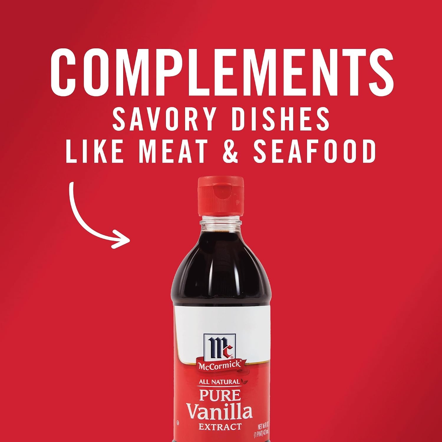 image:imageMcCormick Vanilla Extract Pure No Corn Syrup Gluten Free Kosher Rich Sweet Flavor and Aroma for Baking and Savory Dishes 8 fl oz16 Fl Oz