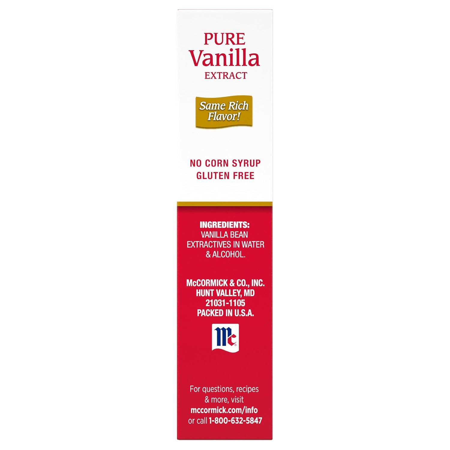 image:imageMcCormick Vanilla Extract Pure No Corn Syrup Gluten Free Kosher Rich Sweet Flavor and Aroma for Baking and Savory Dishes 8 fl oz4 Fl Oz Pack of 1