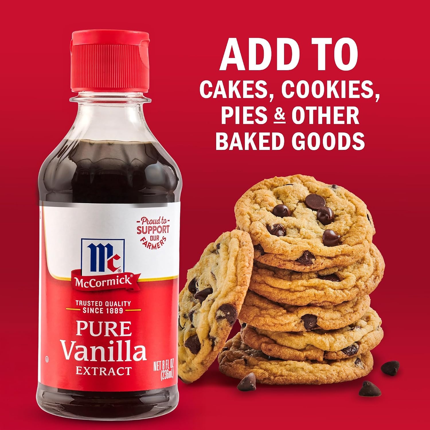 image:imageMcCormick Vanilla Extract Pure No Corn Syrup Gluten Free Kosher Rich Sweet Flavor and Aroma for Baking and Savory Dishes 8 fl oz8 Fl Oz Pack of 1
