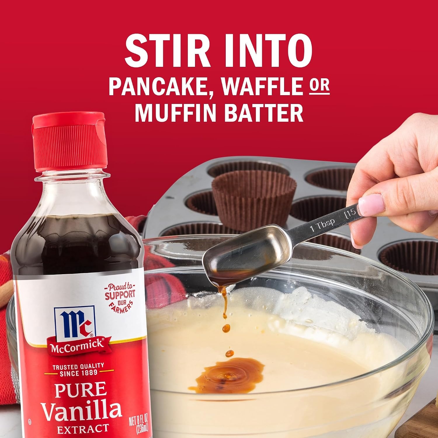 image:imageMcCormick Vanilla Extract Pure No Corn Syrup Gluten Free Kosher Rich Sweet Flavor and Aroma for Baking and Savory Dishes 8 fl oz8 Fl Oz Pack of 1