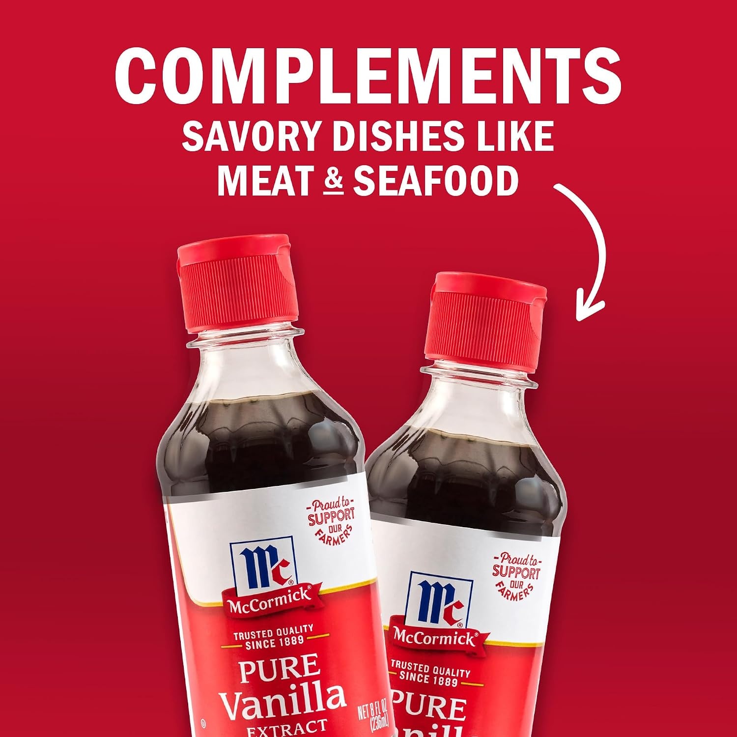 image:imageMcCormick Vanilla Extract Pure No Corn Syrup Gluten Free Kosher Rich Sweet Flavor and Aroma for Baking and Savory Dishes 8 fl oz8 Fl Oz Pack of 1