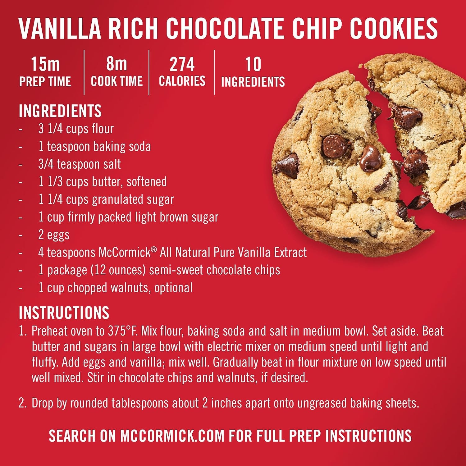 image:imageMcCormick Vanilla Extract Pure No Corn Syrup Gluten Free Rich Sweet Flavor and Aroma for Baking and Savory Dishes 2 fl oz