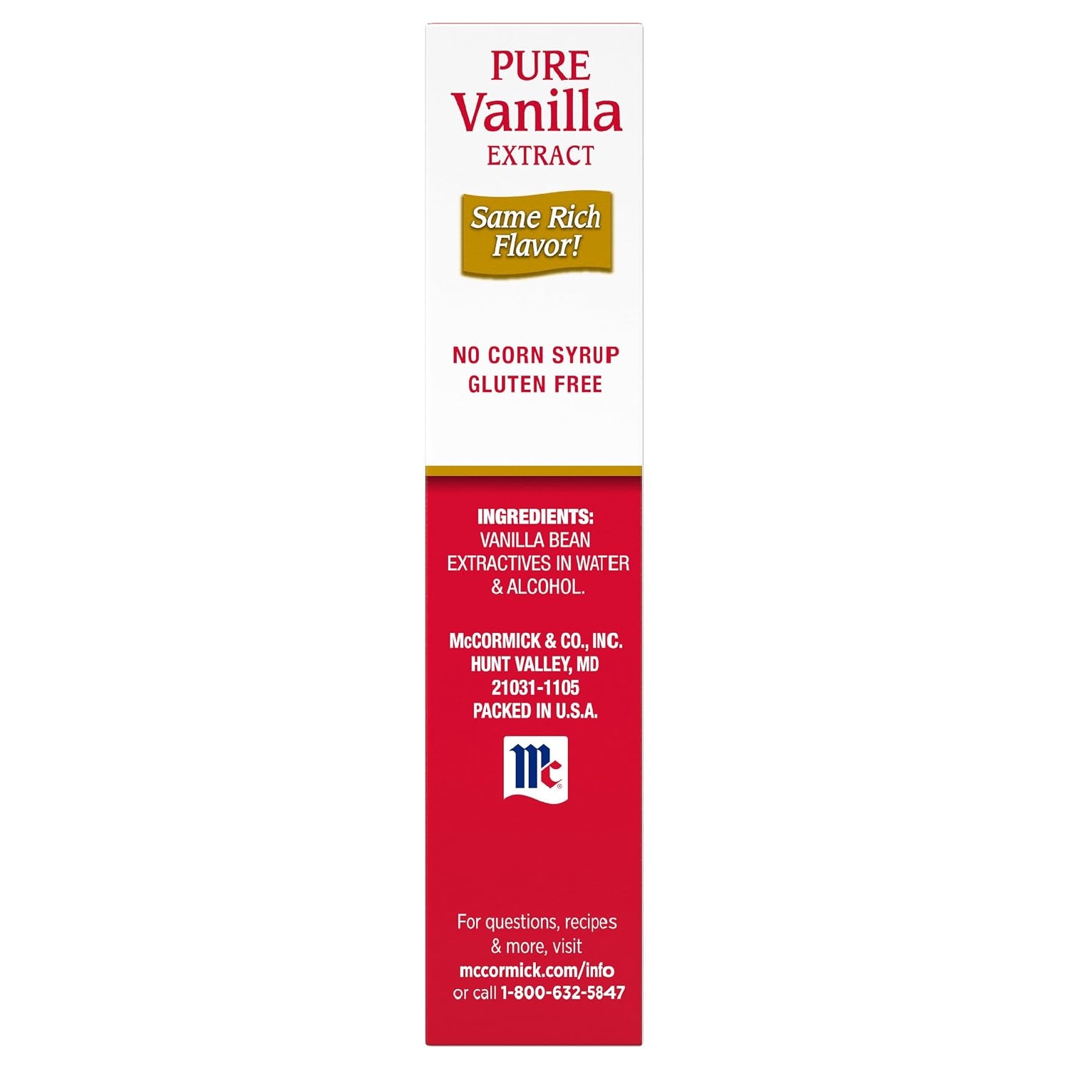 image:imageMcCormick Vanilla Extract Pure No Corn Syrup Gluten Free Rich Sweet Flavor and Aroma for Baking and Savory Dishes 2 fl oz