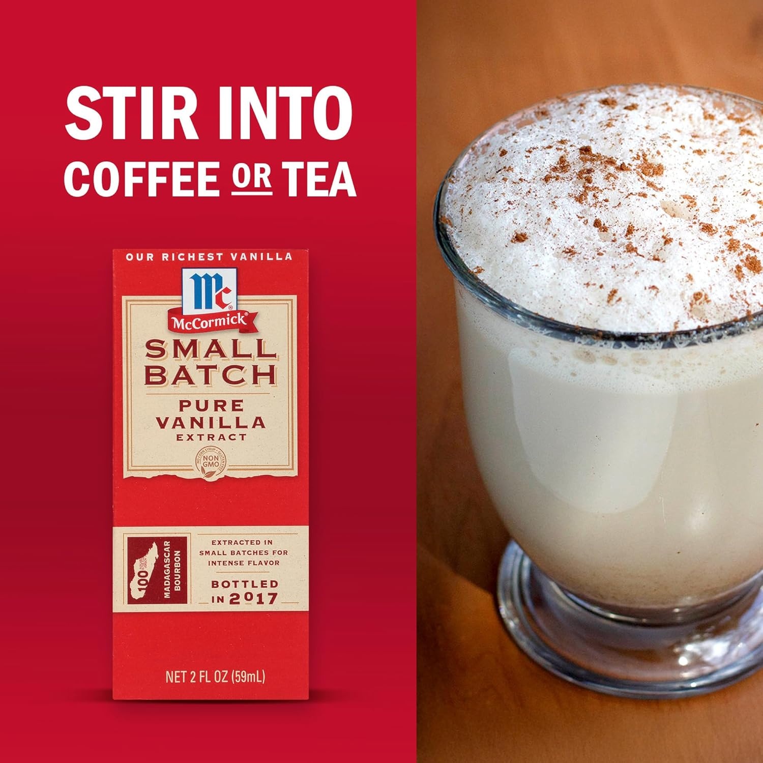 image:imageMcCormick Vanilla Extract Pure Small Batch No Corn Syrup Gluten Free Kosher Bold Made From Beans Harvested in Madagascar Extracted in Small Batches for Big Flavor 2 fl oz