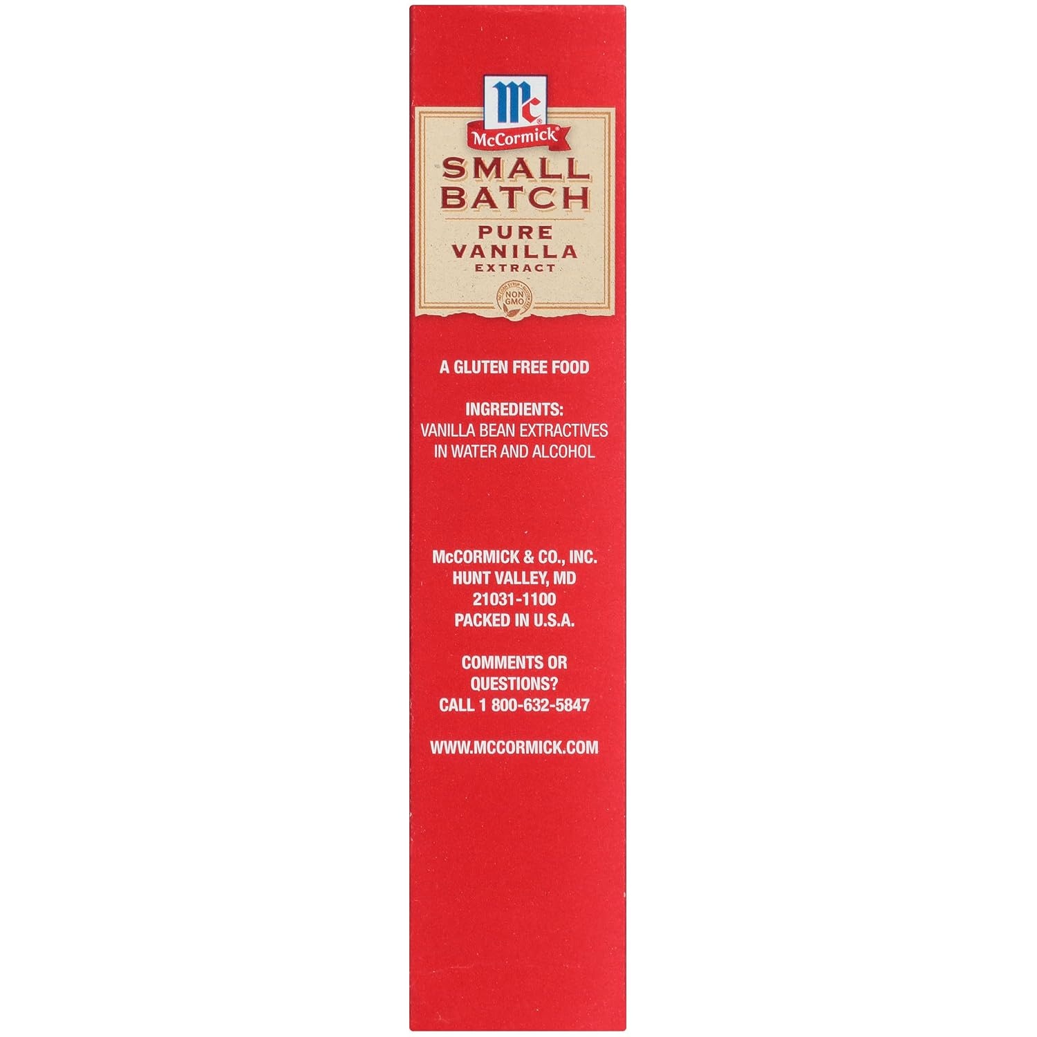 image:imageMcCormick Vanilla Extract Pure Small Batch No Corn Syrup Gluten Free Kosher Bold Made From Beans Harvested in Madagascar Extracted in Small Batches for Big Flavor 2 fl oz