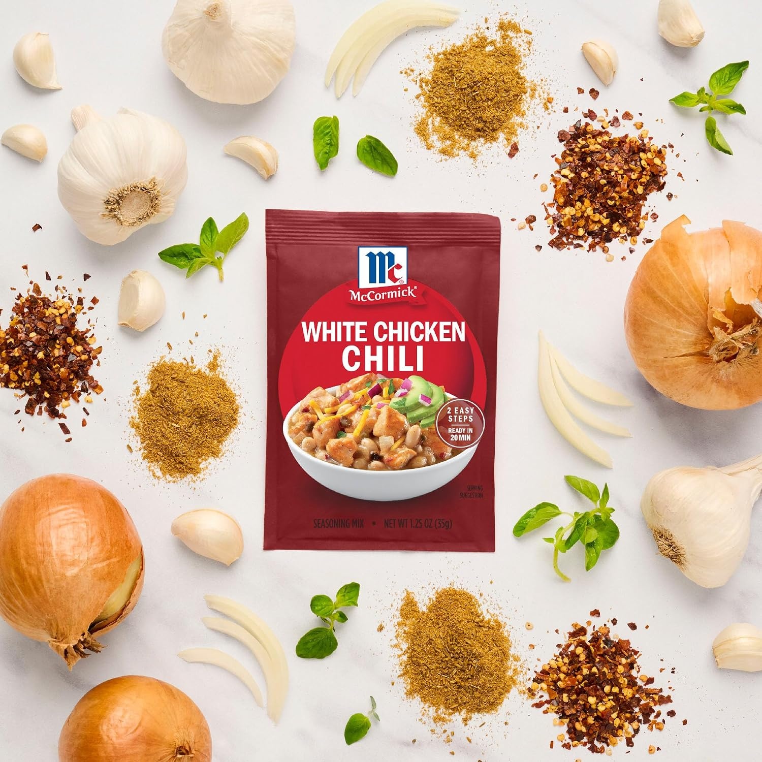 image:imageMcCormick White Chicken Chili Seasoning Mix 125 oz Pack of 12125 Ounce Pack of 1