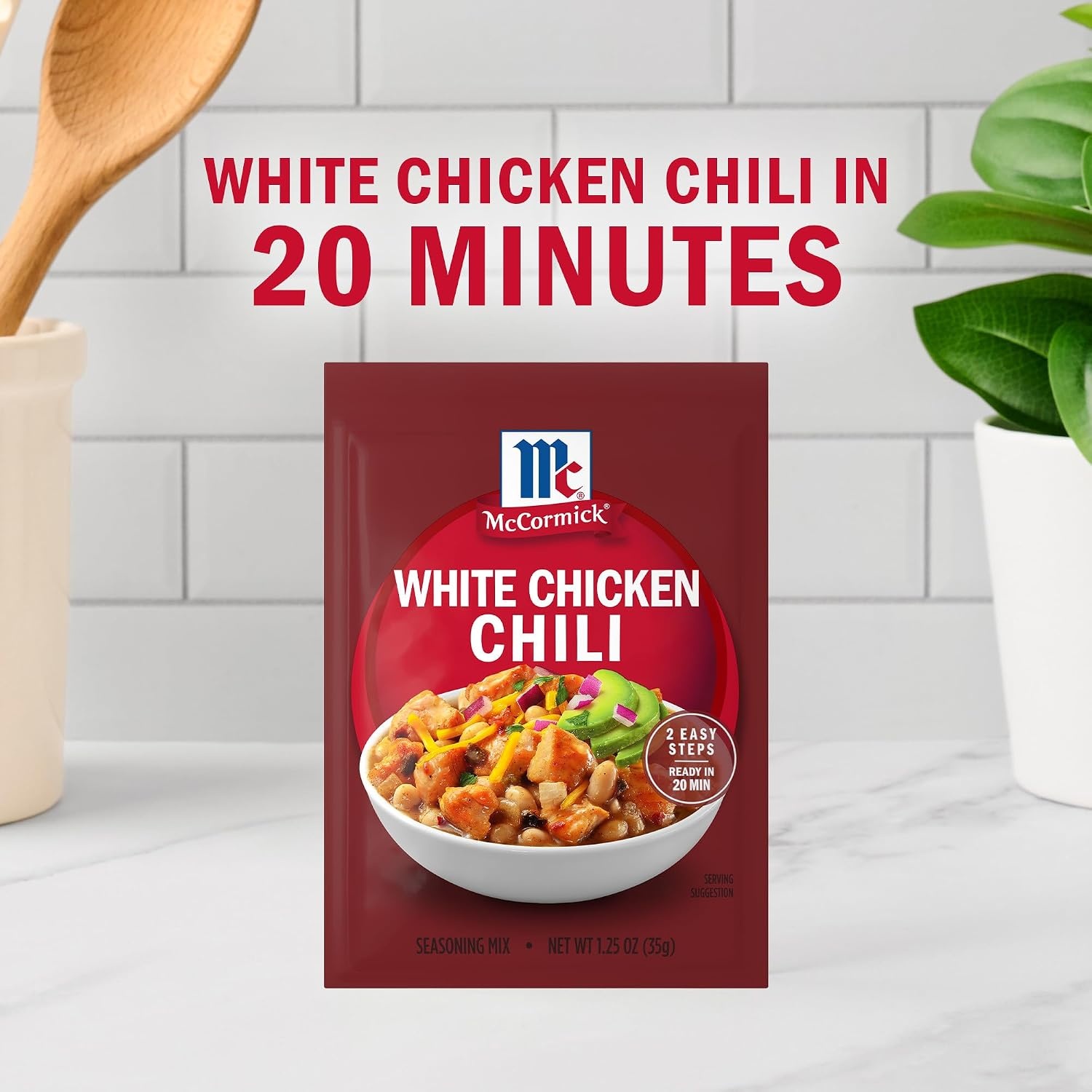 image:imageMcCormick White Chicken Chili Seasoning Mix 125 oz Pack of 12125 Ounce Pack of 1