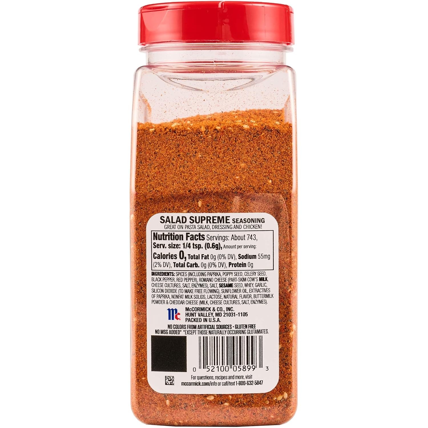 image:imageMccormick Salad Supreme Seasoning 1575 oz