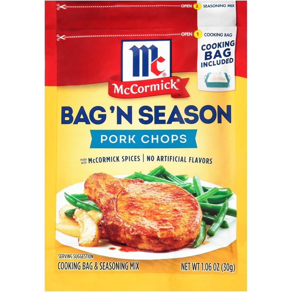 image:imageMcCormick Bag n Season Pork Chops Cooking Bag amp Seasoning Mix 106 oz Pack of 6