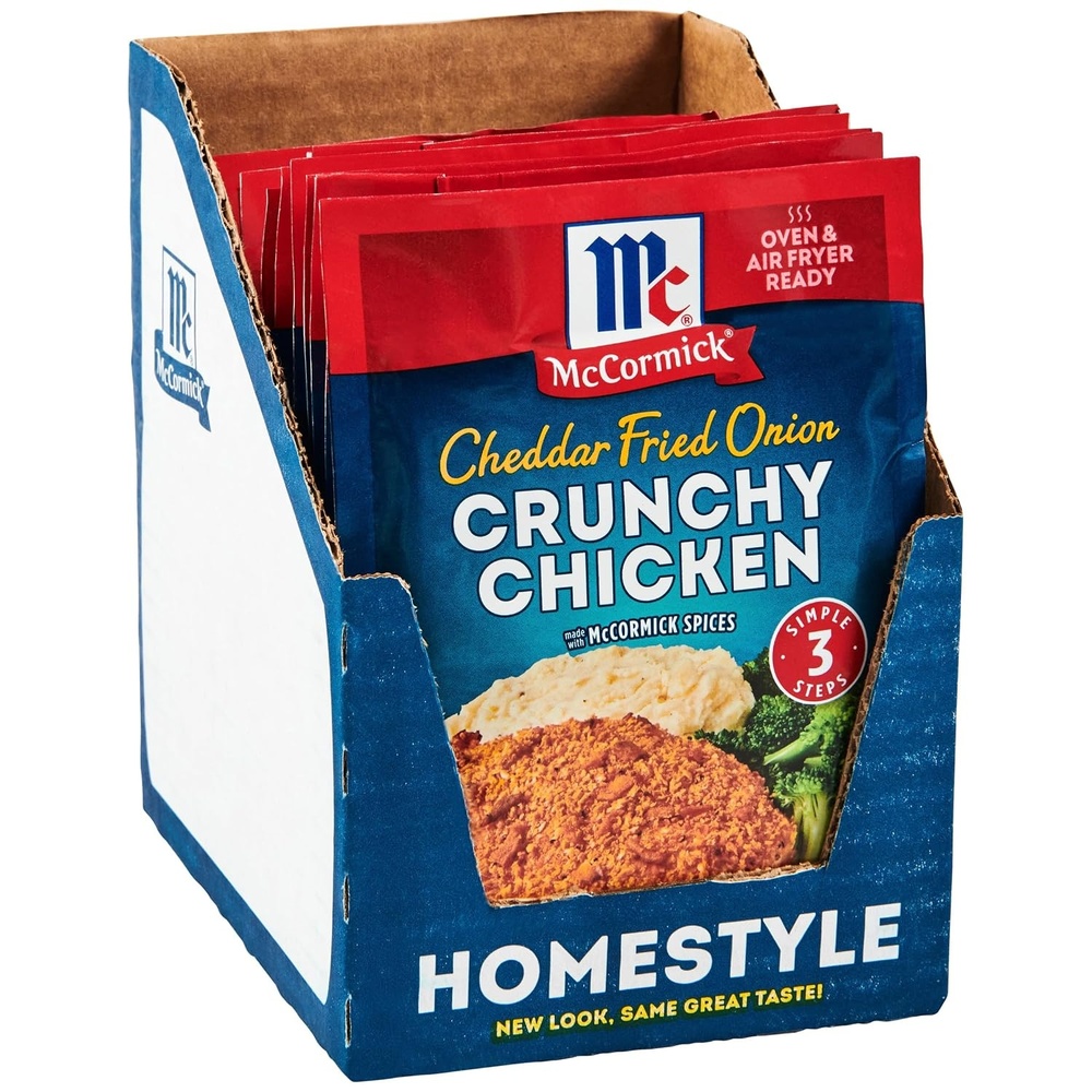 image:imageMcCormick Cheddar Fried Onion Crunchy Chicken Seasoning Mix 125 oz Pack of 12Cheddar Fried Onion