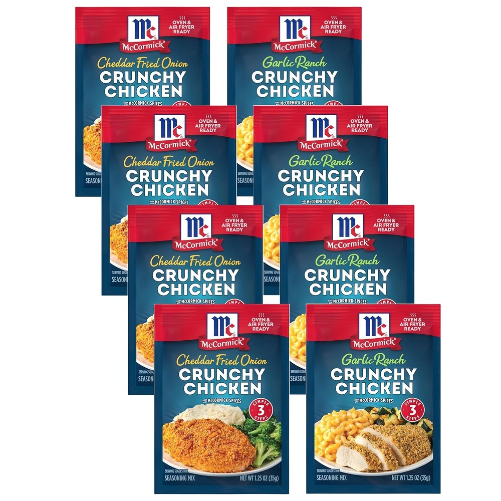 image:imageMcCormick Cheddar Fried Onion Crunchy Chicken Seasoning Mix 125 oz Pack of 12Variety Pack