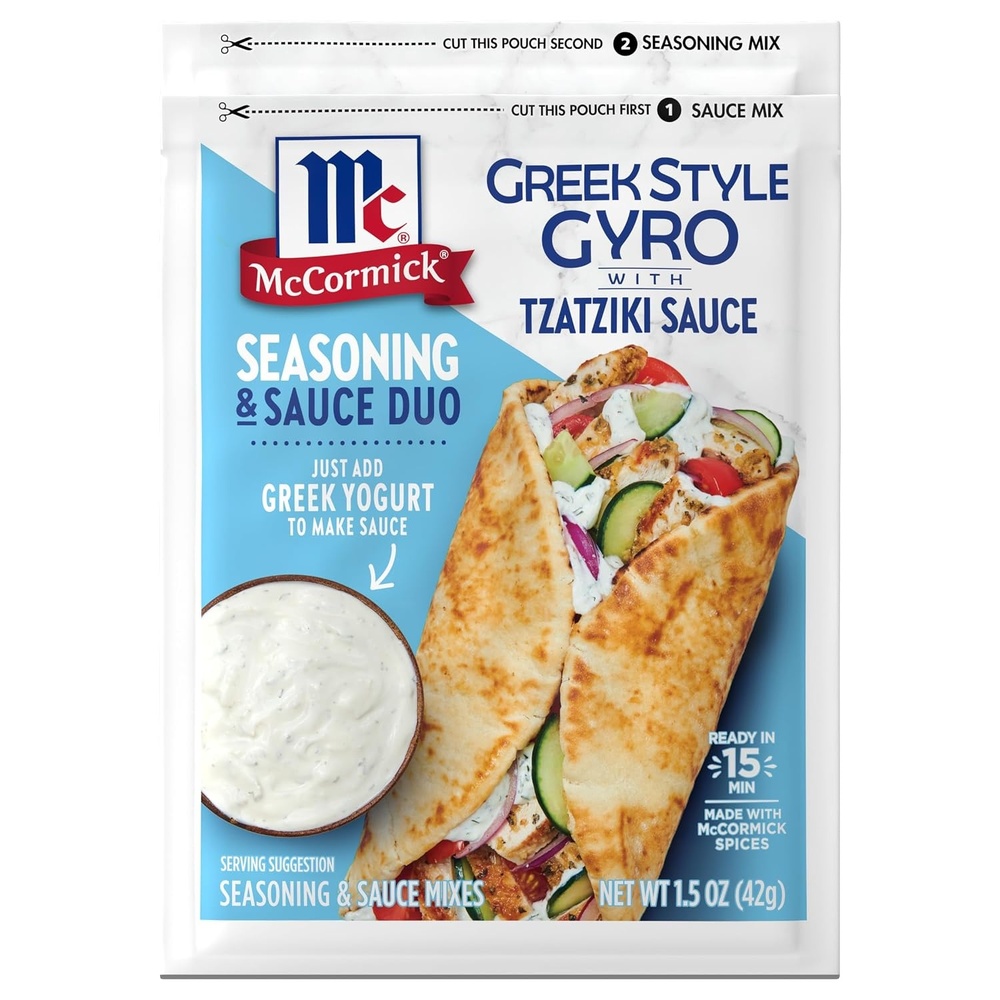image:imageMcCormick Greek Style Gyro Seasoning with Tzatziki Sauce Mix 15 oz15 Ounce Pack of 1
