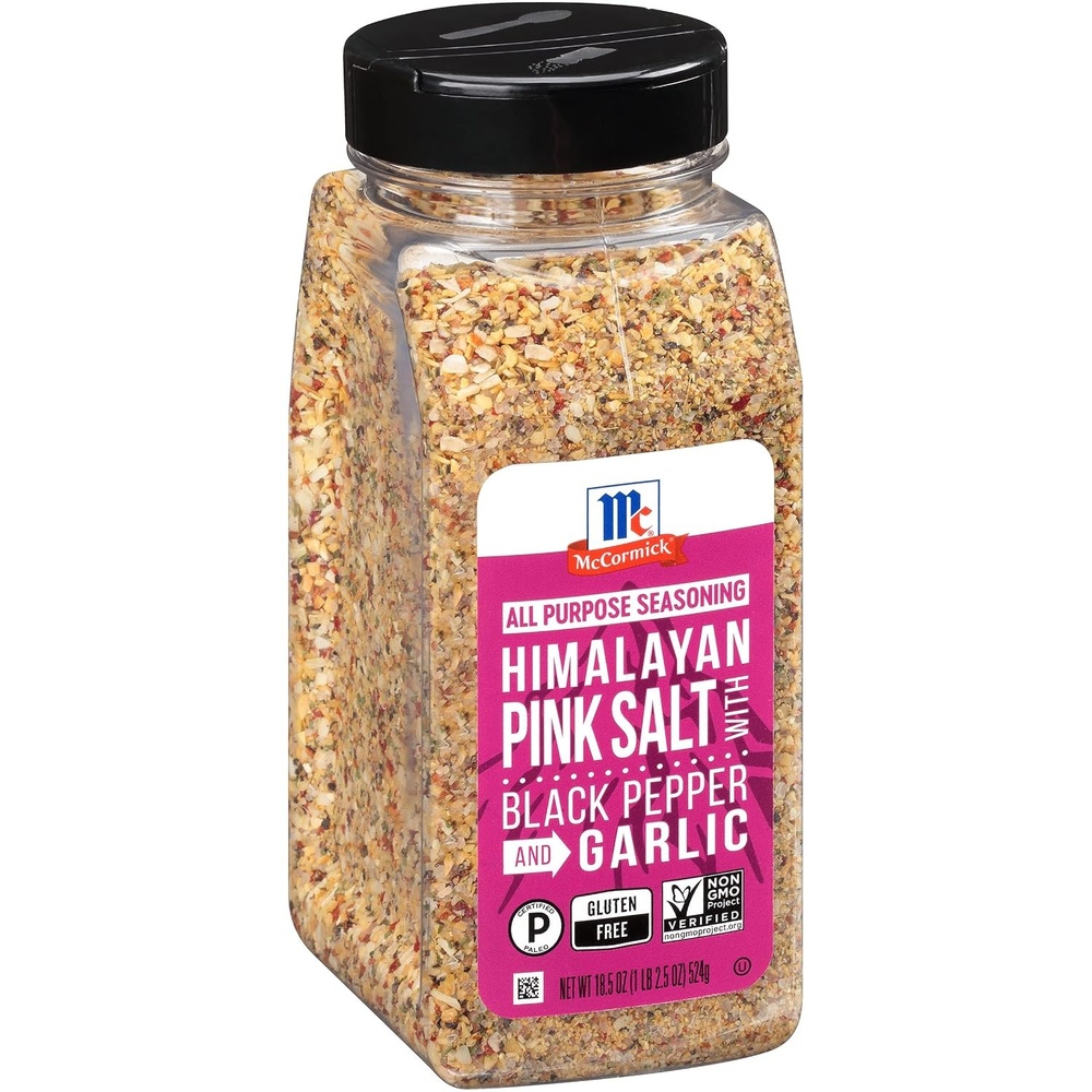 image:imageMcCormick Himalayan Pink Salt with Black Pepper and Garlic All Purpose Seasoning 185 oz185 Ounce Pack of 1