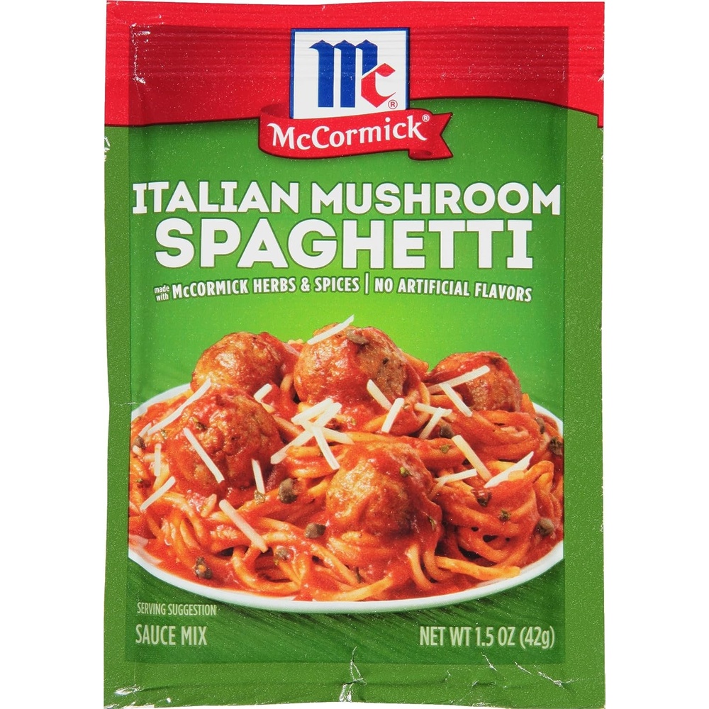 image:imageMcCormick Italian Mushroom Spaghetti Sauce Mix 15 oz15 Ounce Pack of 6