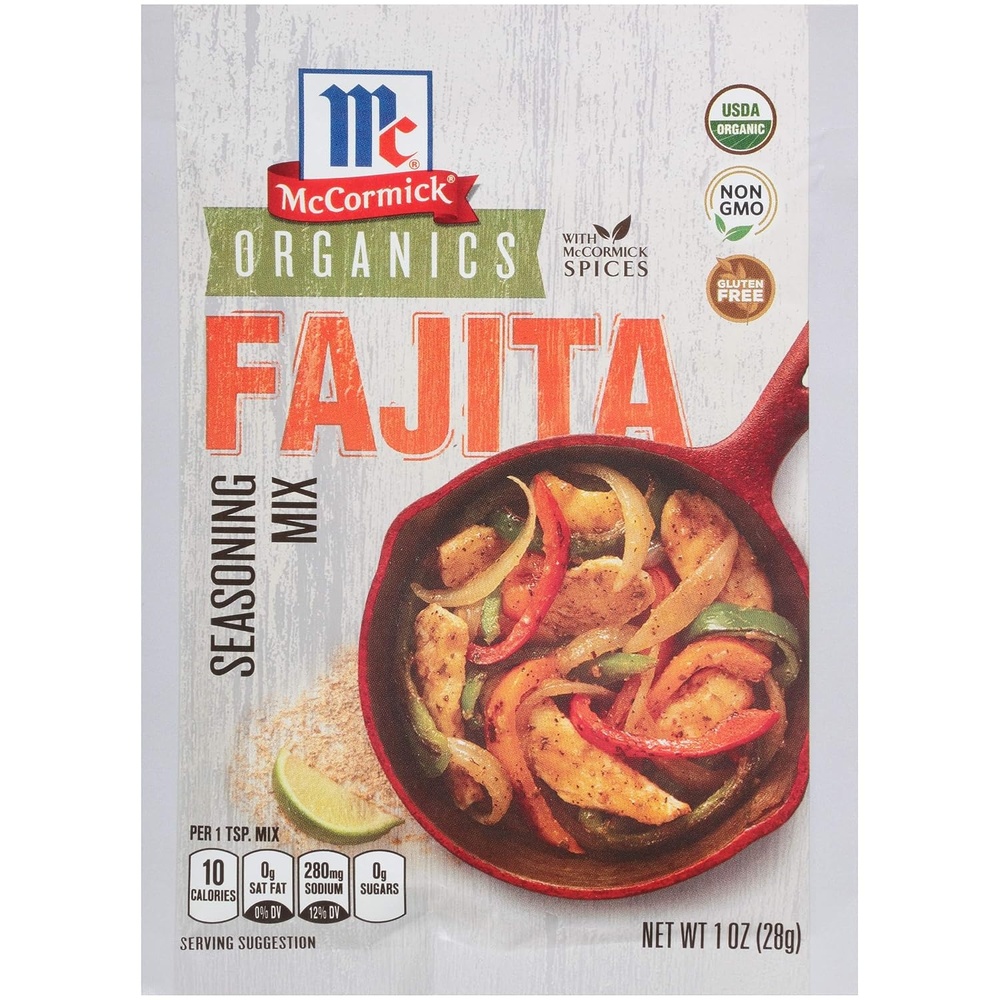 image:imageMcCormick Organics Fajita Seasoning Mix 1 oz1 Ounce Pack of 12