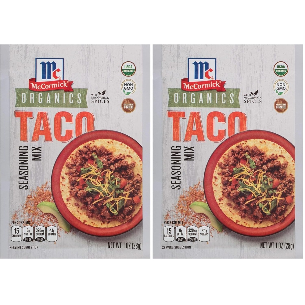 image:imageMcCormick Organics Taco Seasoning Mix 1 oz Pack of 121 Ounce Pack of 2