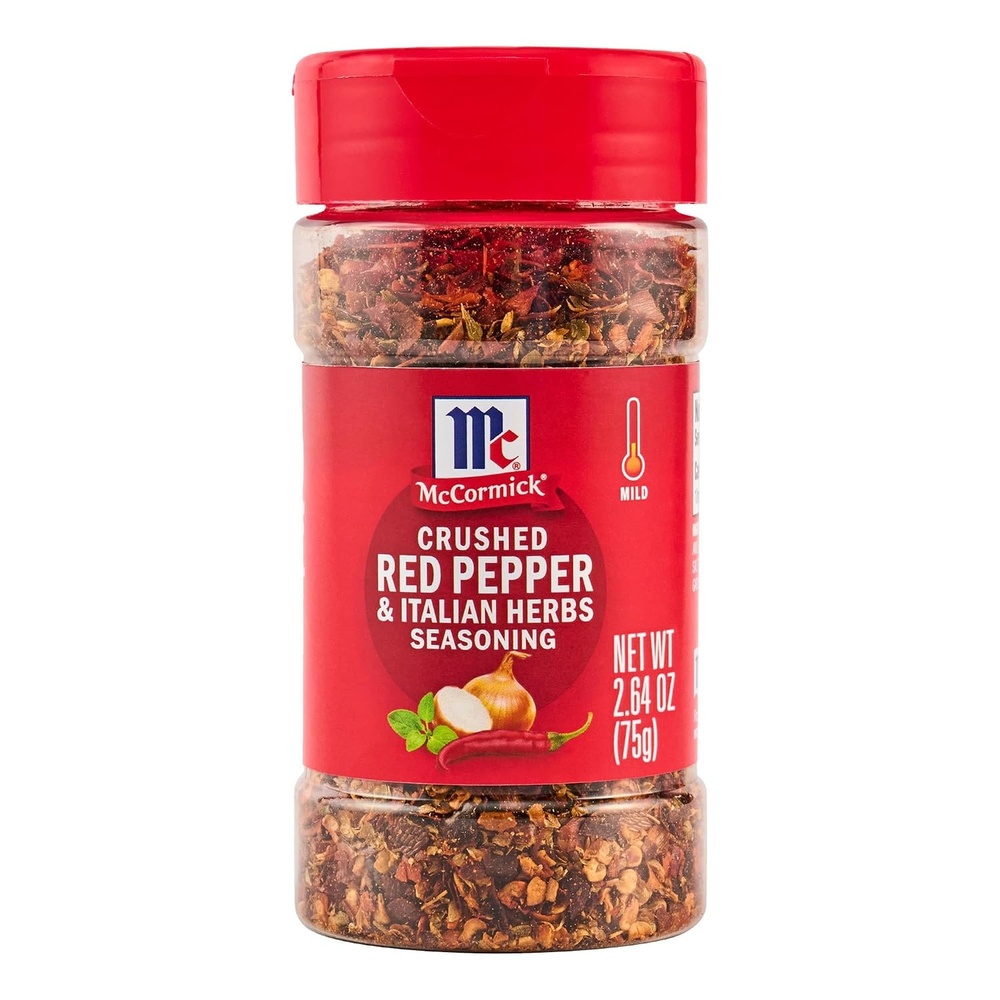 image:imageMcCormick Seasoning Crushed Red Pepper amp Italian Herbs Robust Italian Seasoning for Garlic Bread Pasta Dip and More 264 oz