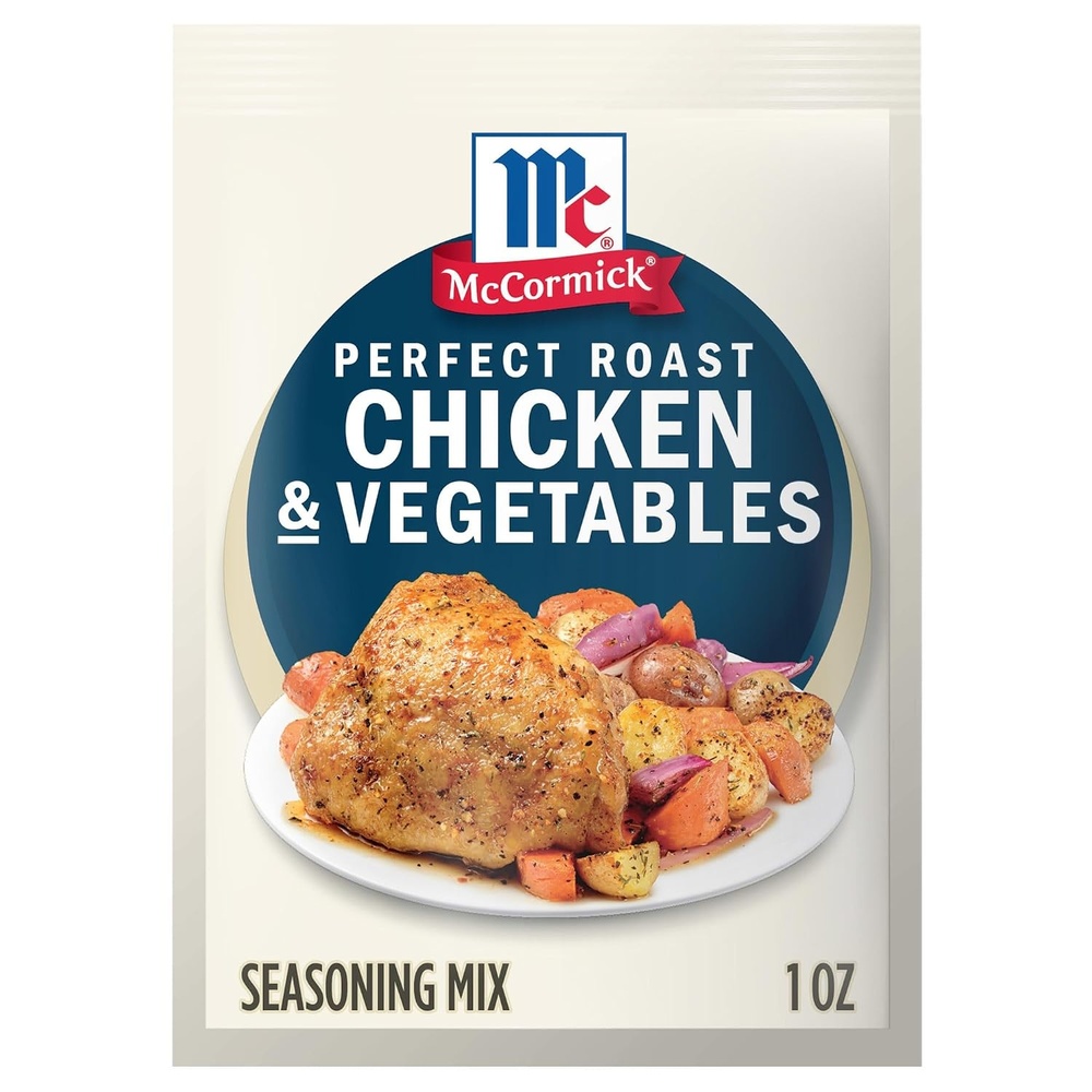 image:imageMcCormick Seasoning Mix Perfect Roast Chicken amp Vegetables No MSG Added Whole Chicken Fresh Veggies Savory Great for Sunday Roast Dinner with All the Sides 1 oz Pack of 12