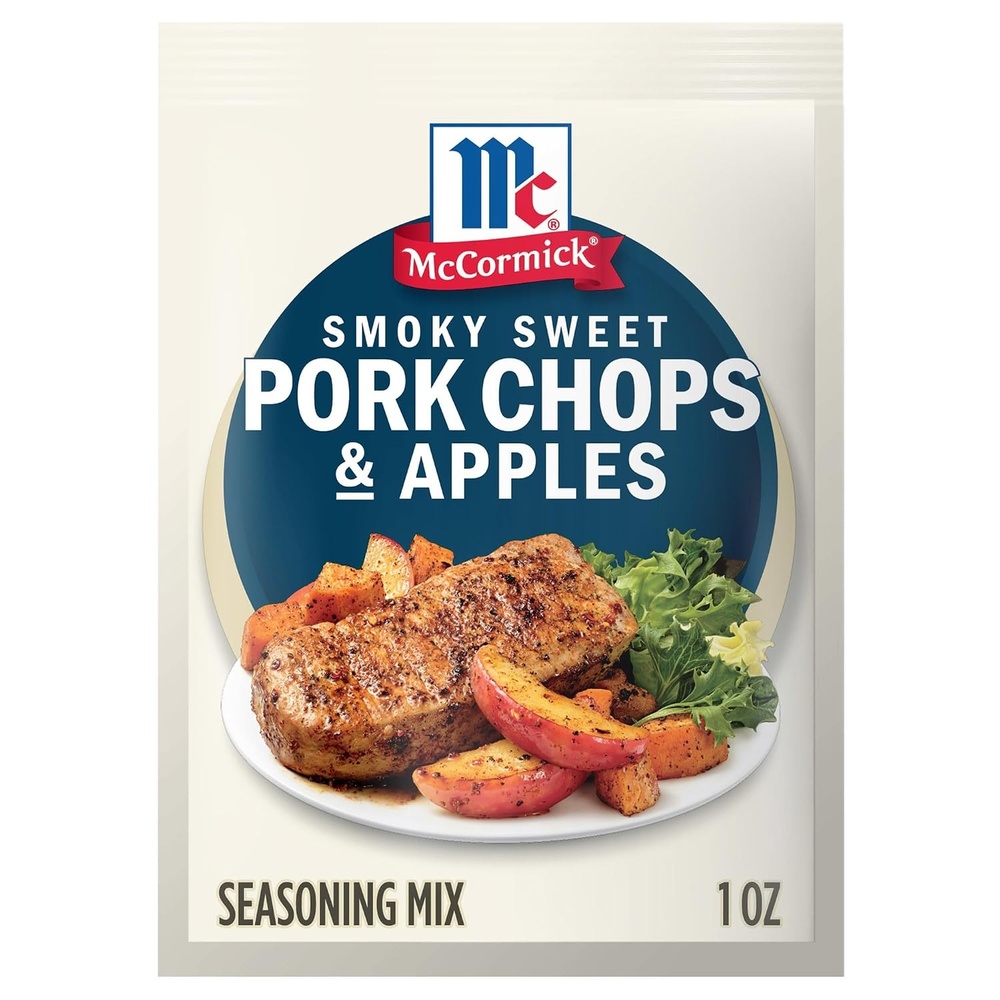 image:imageMcCormick Seasoning Mix Smoky Sweet Pork Chops amp Apples Hearty Brown Sugar Bourbon Hickory Savory Yet Sweet Weeknight Dinner in 45 Minutes 1 oz