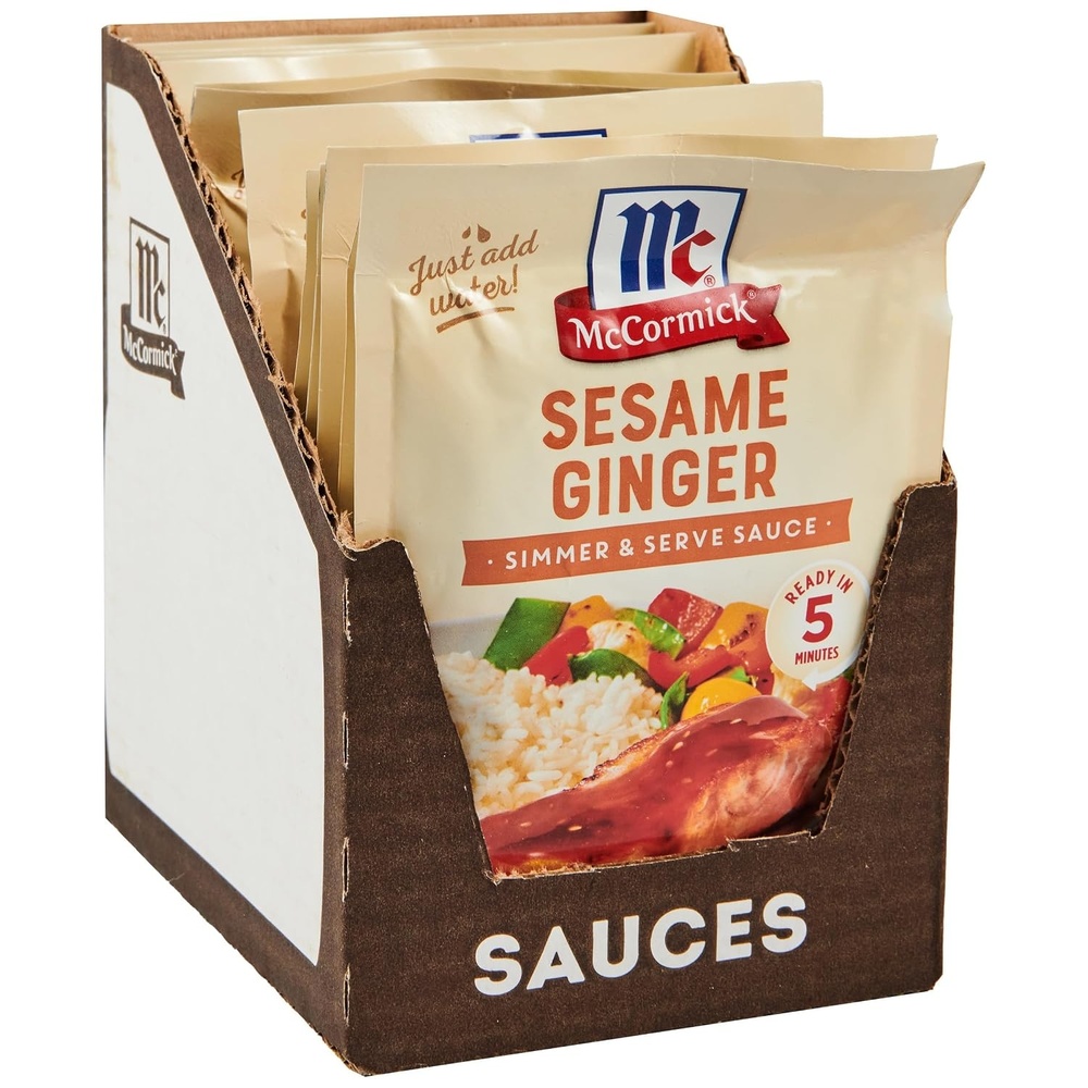 image:imageMcCormick Sesame Ginger Simmer amp Serve Sauce Mix 1 oz Pack of 12Sesame Ginger