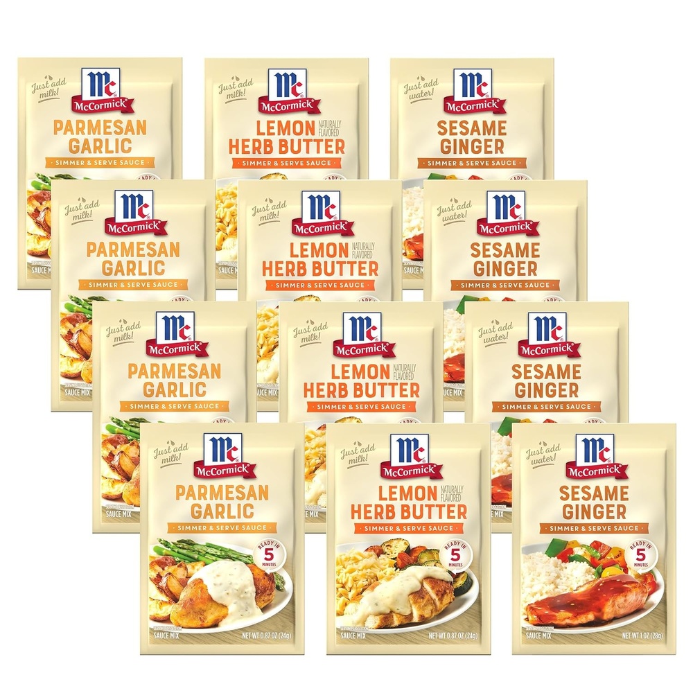 image:imageMcCormick Sesame Ginger Simmer amp Serve Sauce Mix 1 oz Pack of 12Variety Pack